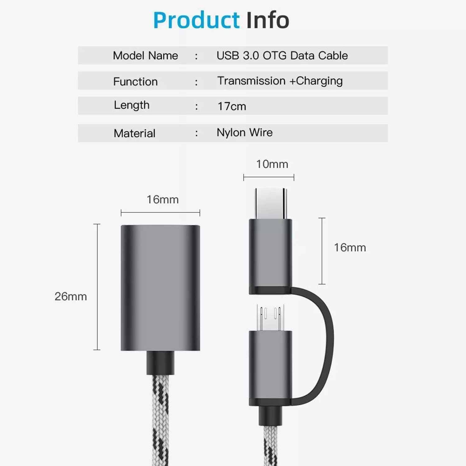 Image of RPMSD USB Type C, Micro USB OTG Adapter