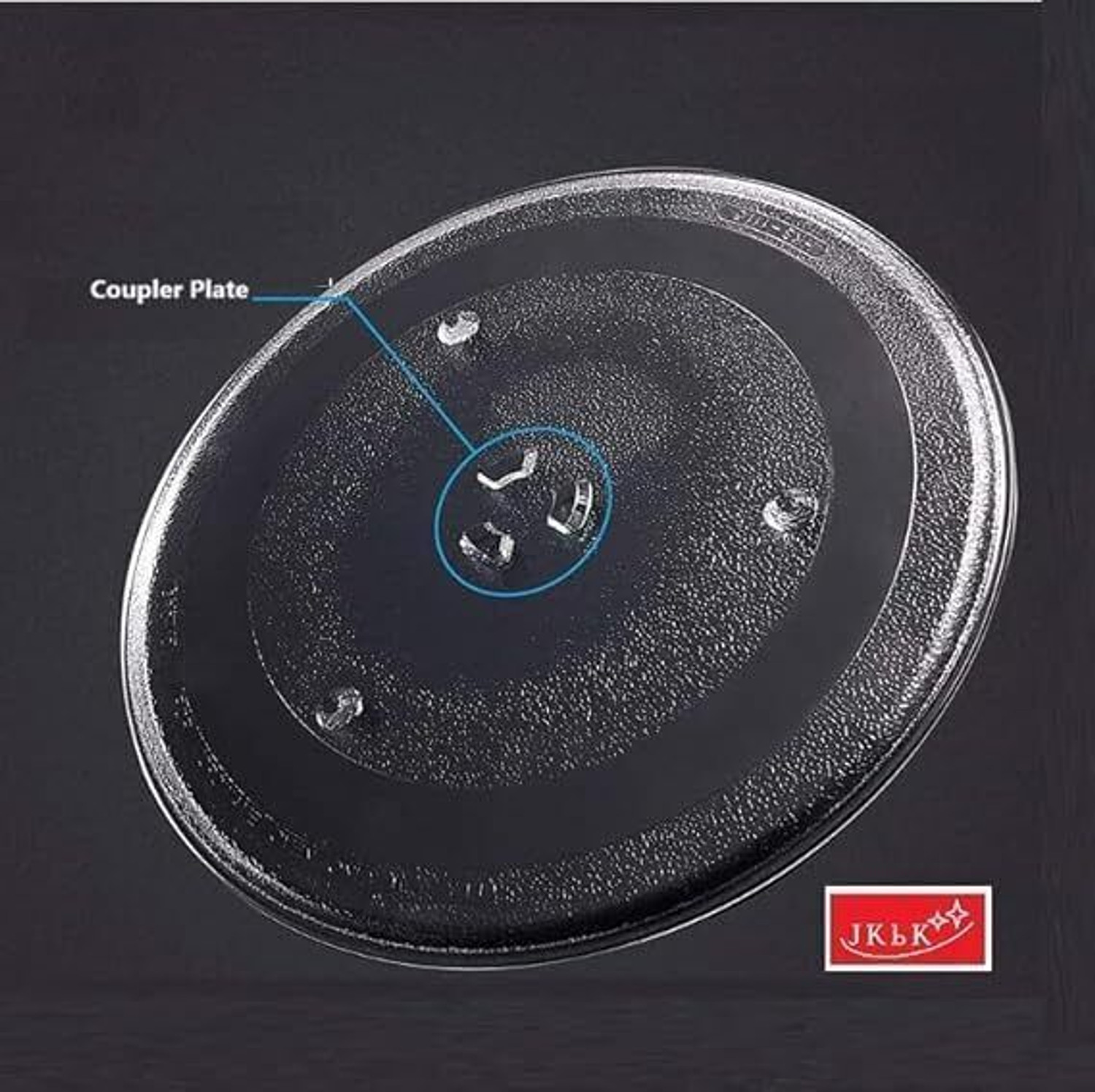 Image of jkbk Glass Plate LG MC2844EB Fiber Glass Microwave Turntable Plate