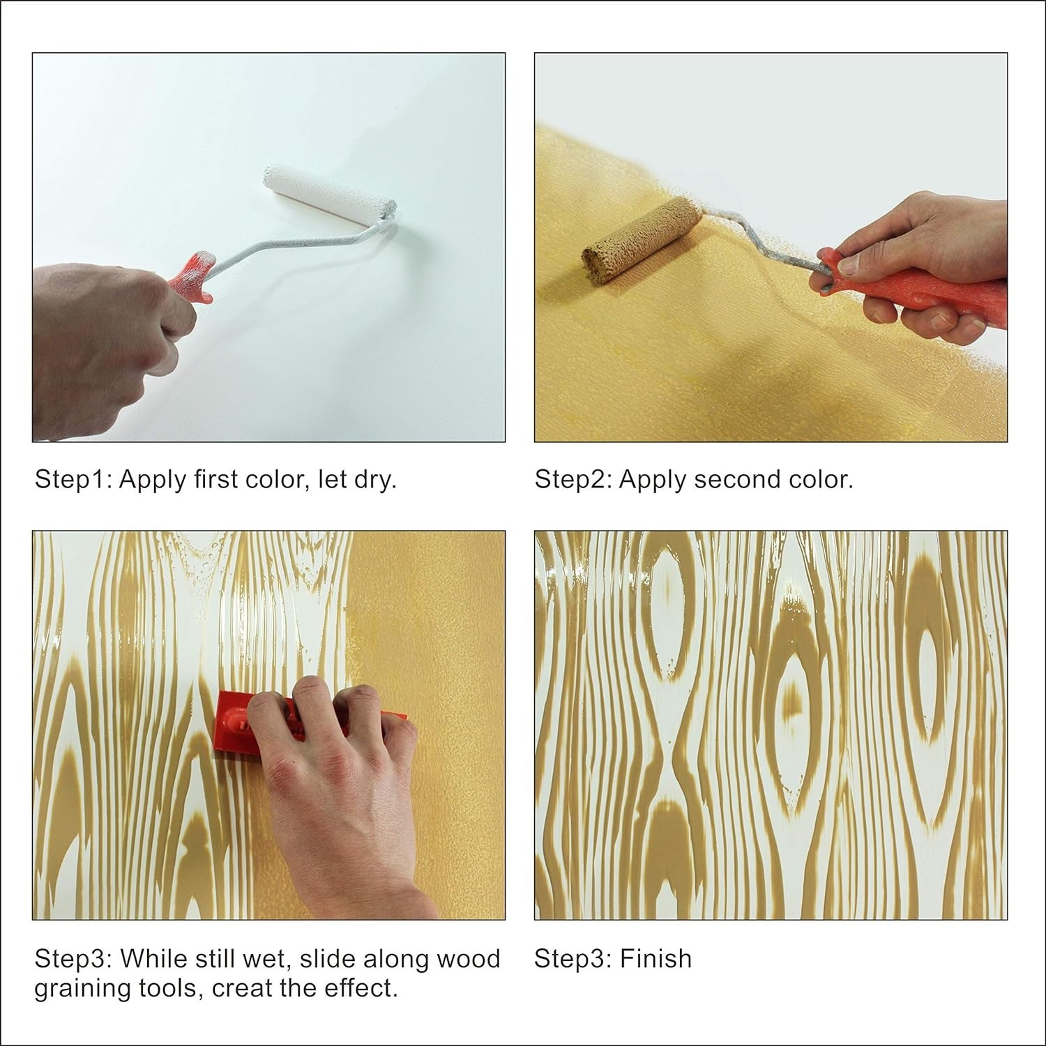 Image of AG ONTOOL Wood Grain 02 Paint Roller