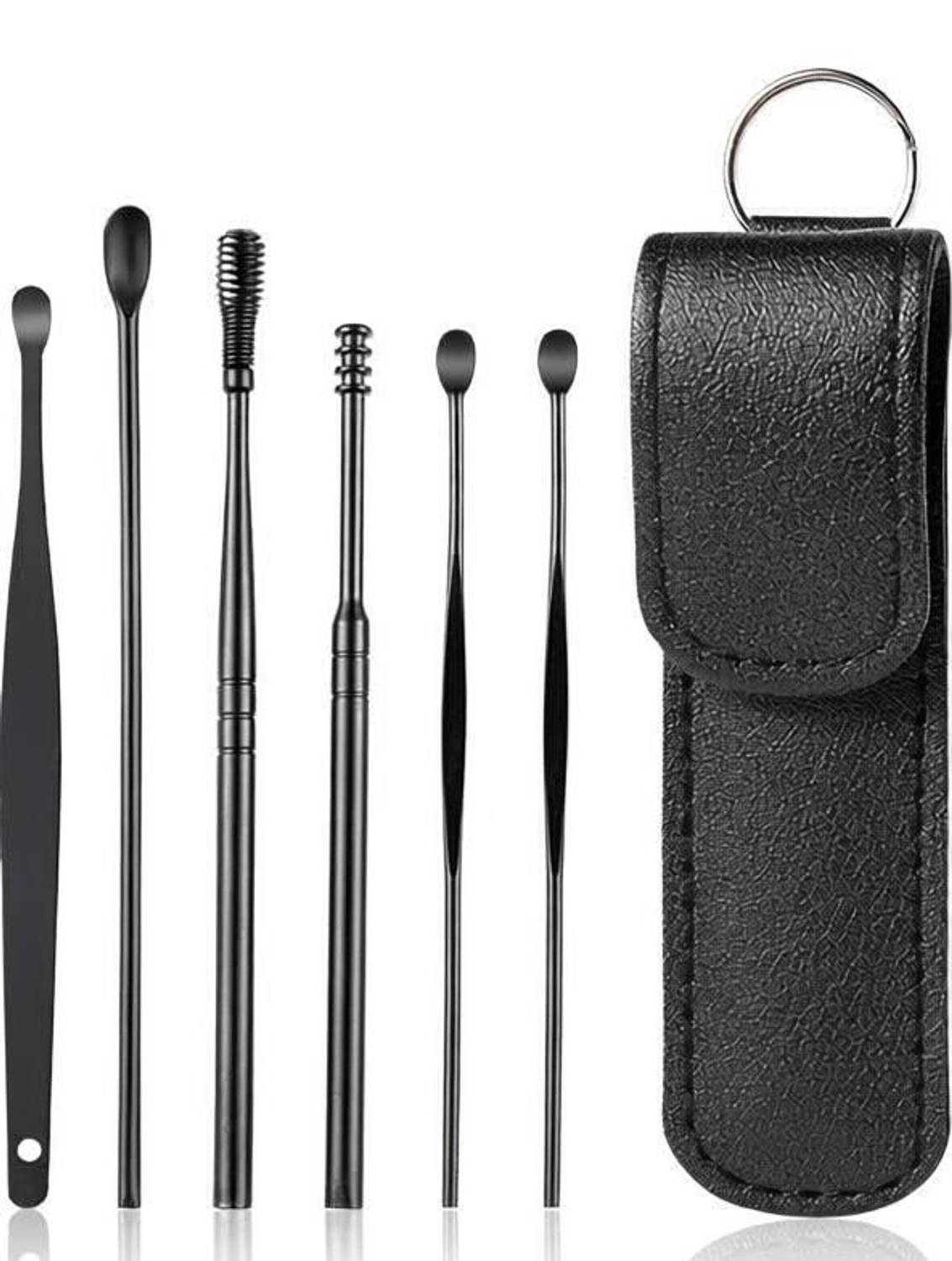 AVALENT 6 Steel Ear Cleaning Kit | Reusable Ear Wax Remover Tool