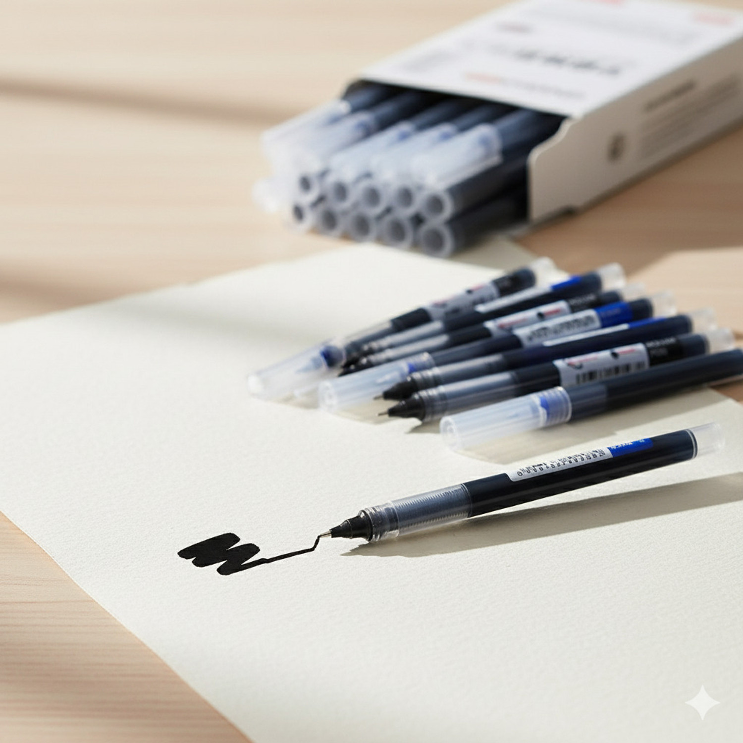Image of HARDSOSH'S COUTURE Blue Ink Cartridge Pen Set For Boys & Girls, Best For Office Use Roller Ball Pen
