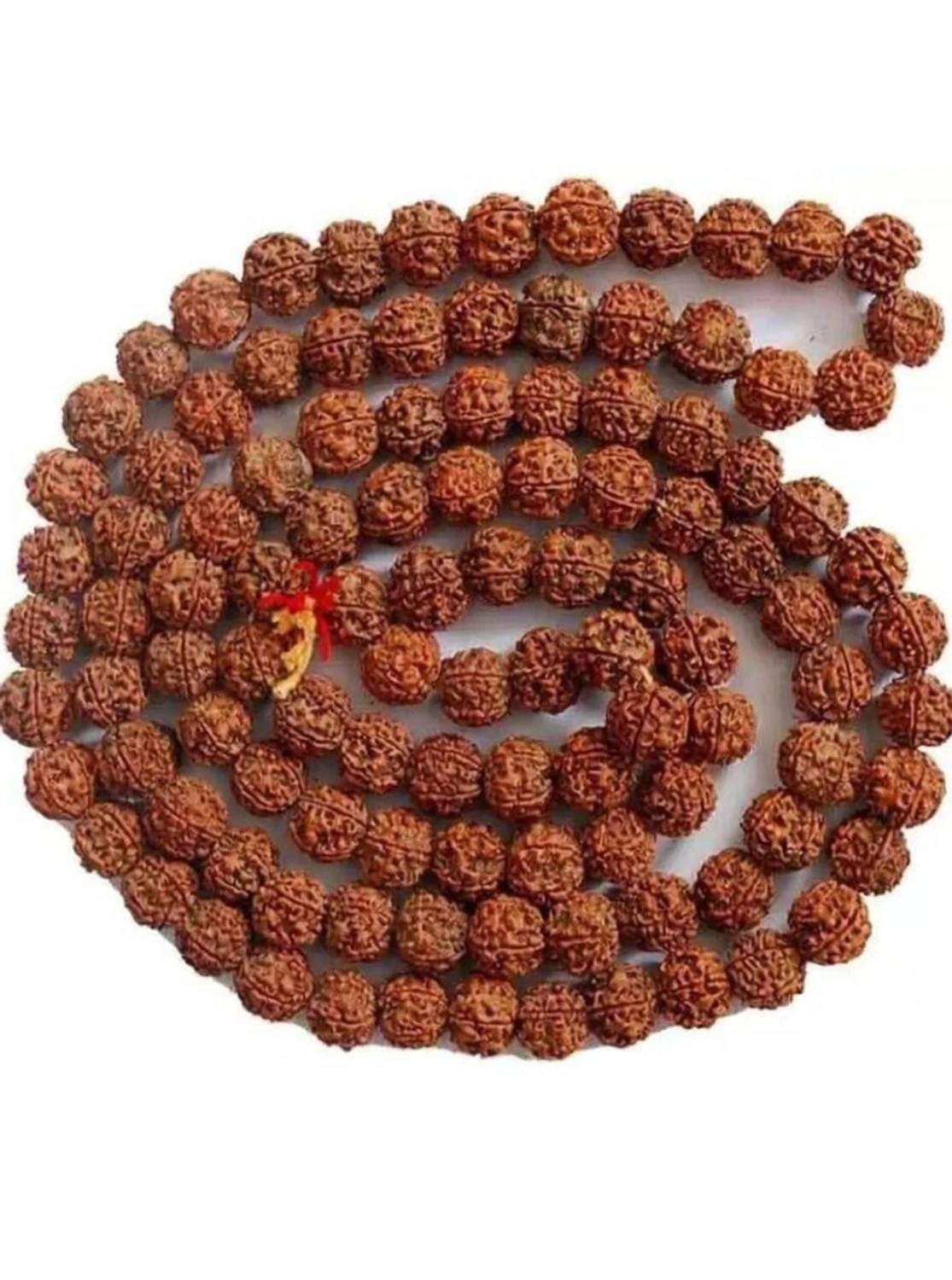 Divine rudras Unique & Effective 5 Mukhi Rudraksha Jap Mala 108 + 1 Beads for Men & Women Wood
