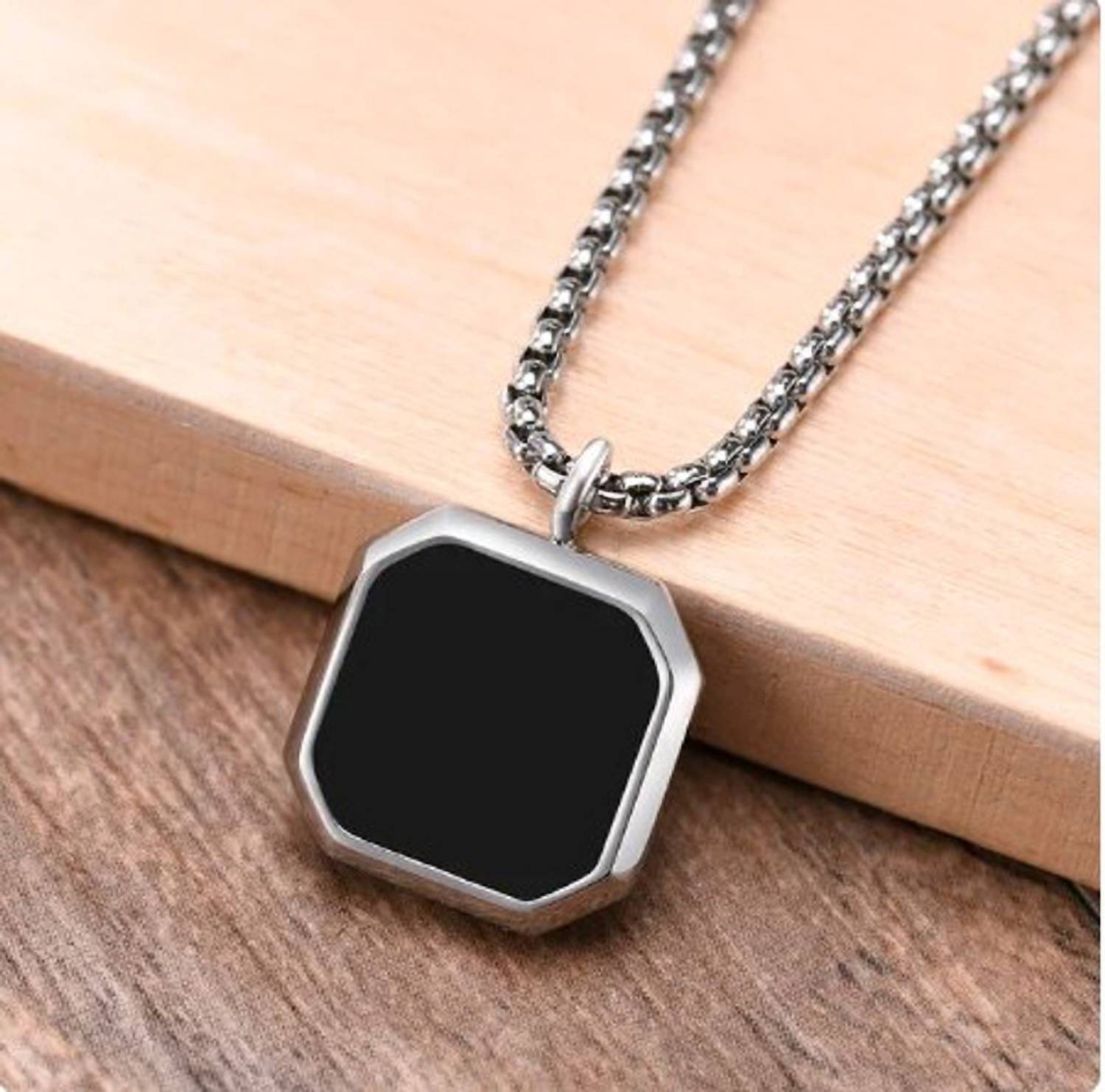 zebisco Cool Neck Collar Geometric Square Necklace - Image 1