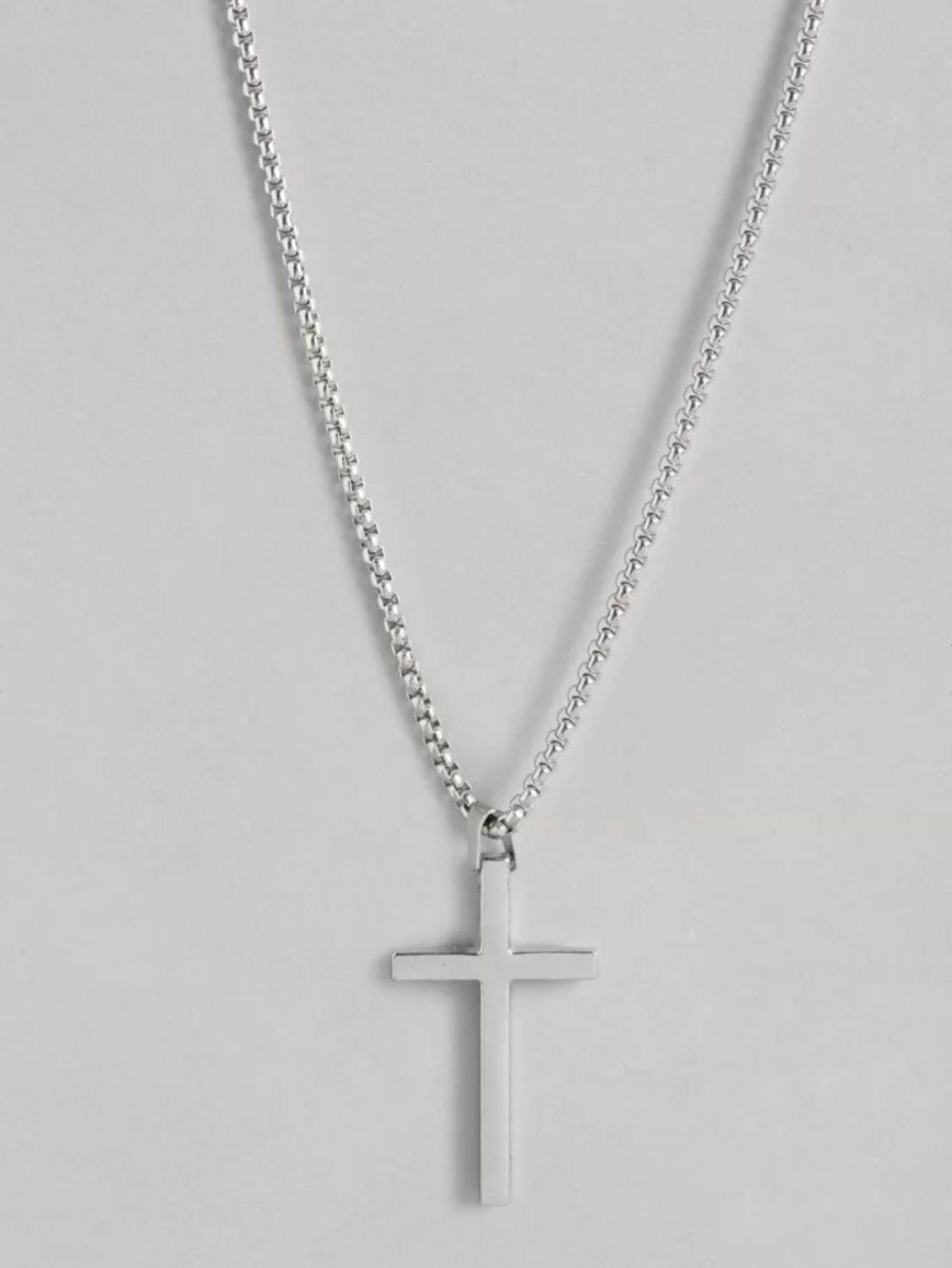 Harsh Lord Jesus Crucifix Cross Pendant Necklace Silver