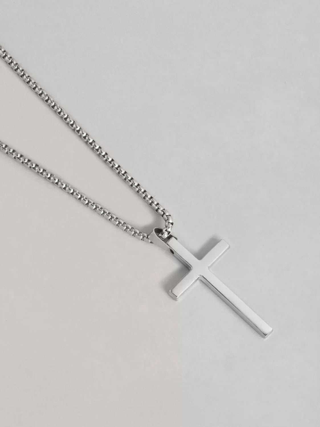 Harsh Lord Jesus Crucifix Cross Pendant Necklace Silver - Image 2