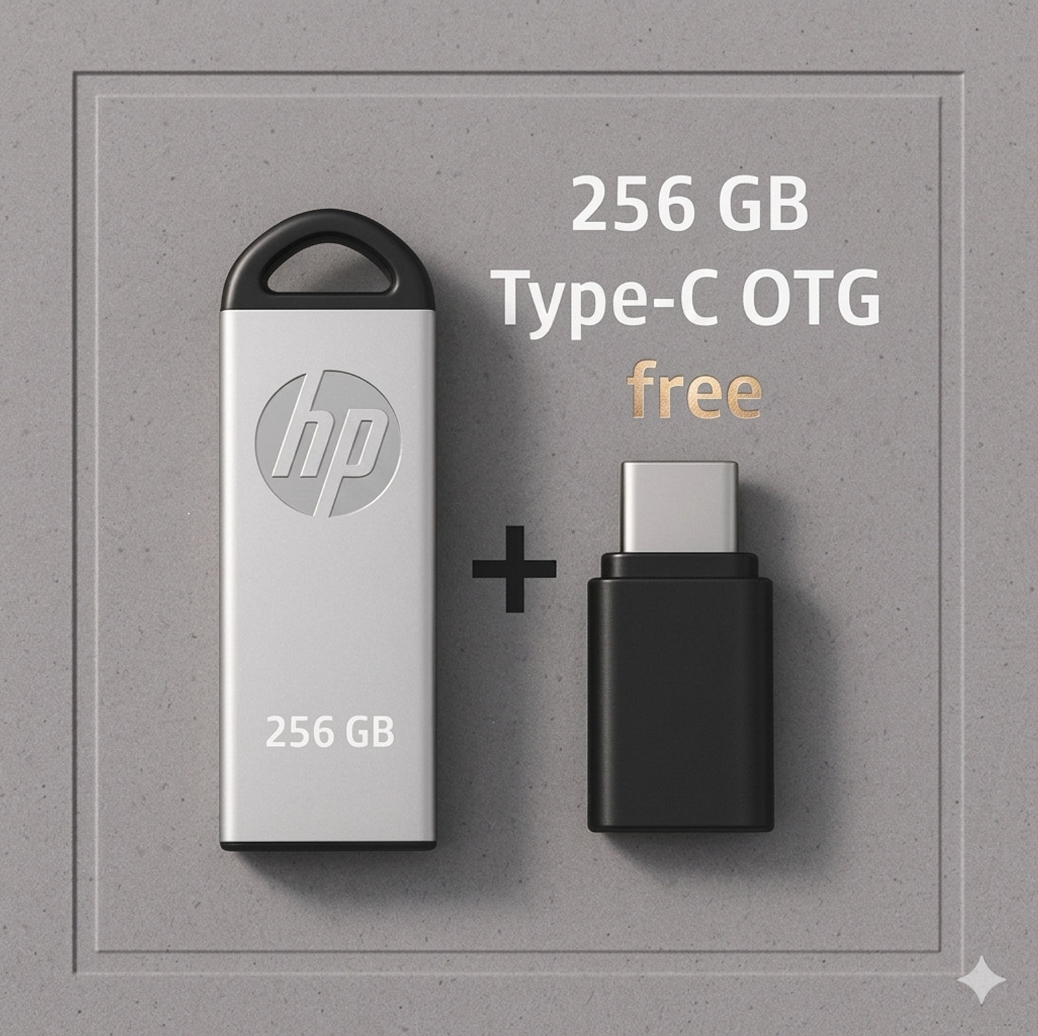 Image of HP V220l-256 256 GB Pen Drive Compatible with Audio Player, Desktop Computer, Gaming Console, Laptop USB 2.0 Metal Case