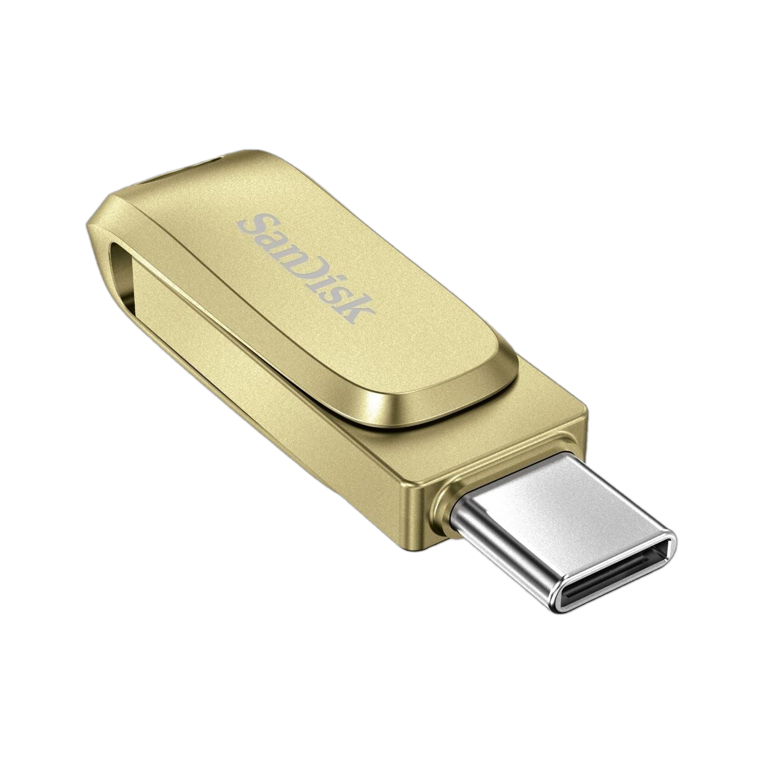 SanDisk SDDDC4-128G-I46DPD 128 GB OTG Drive Compatible with Mobile, Desktop Computer, Laptop, Tablet USB 3.2 Metal Case