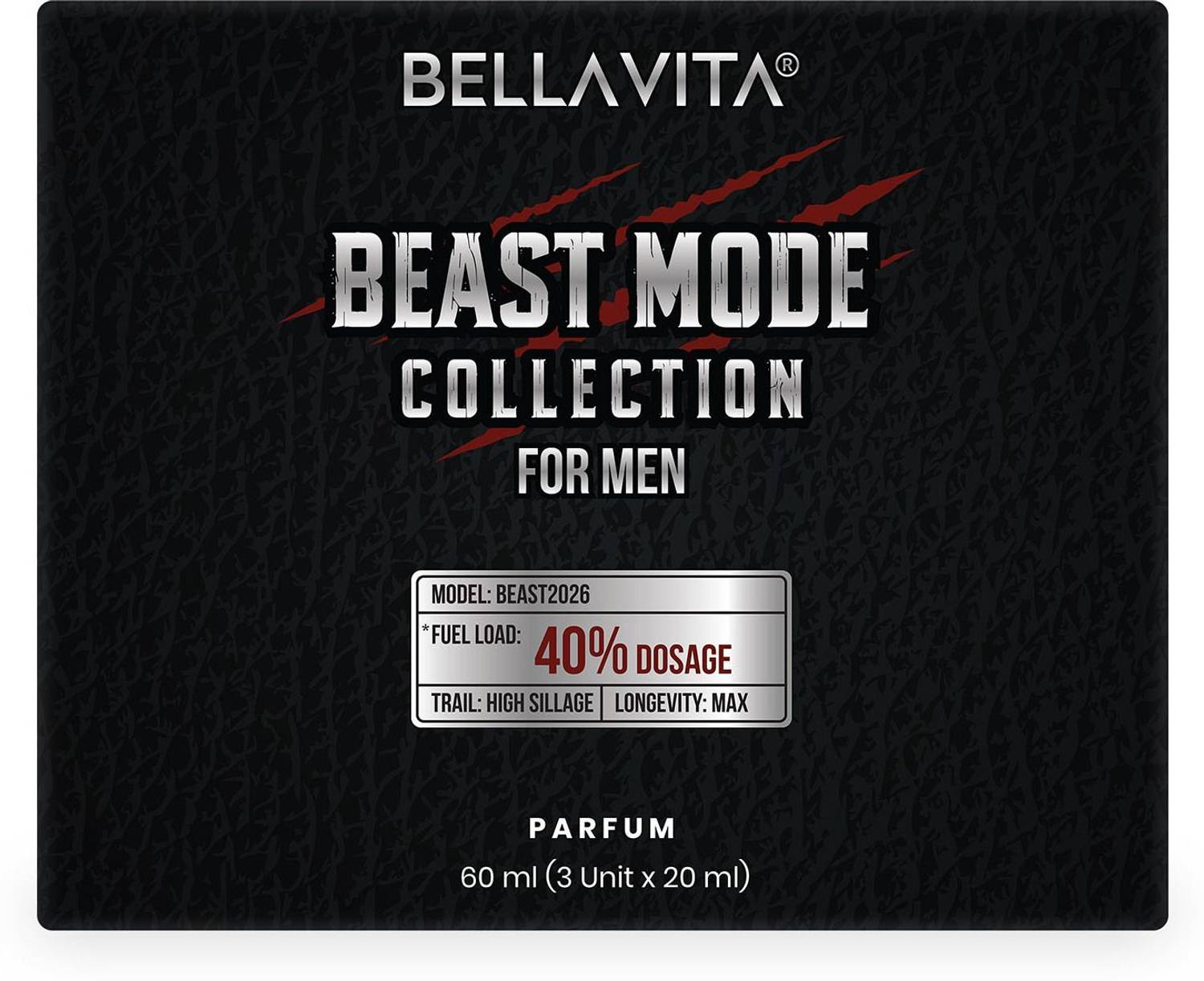 BELLAVITA Beast Mode Perfume Pack of 3 · 20 ml (60 ml total) - Image 4