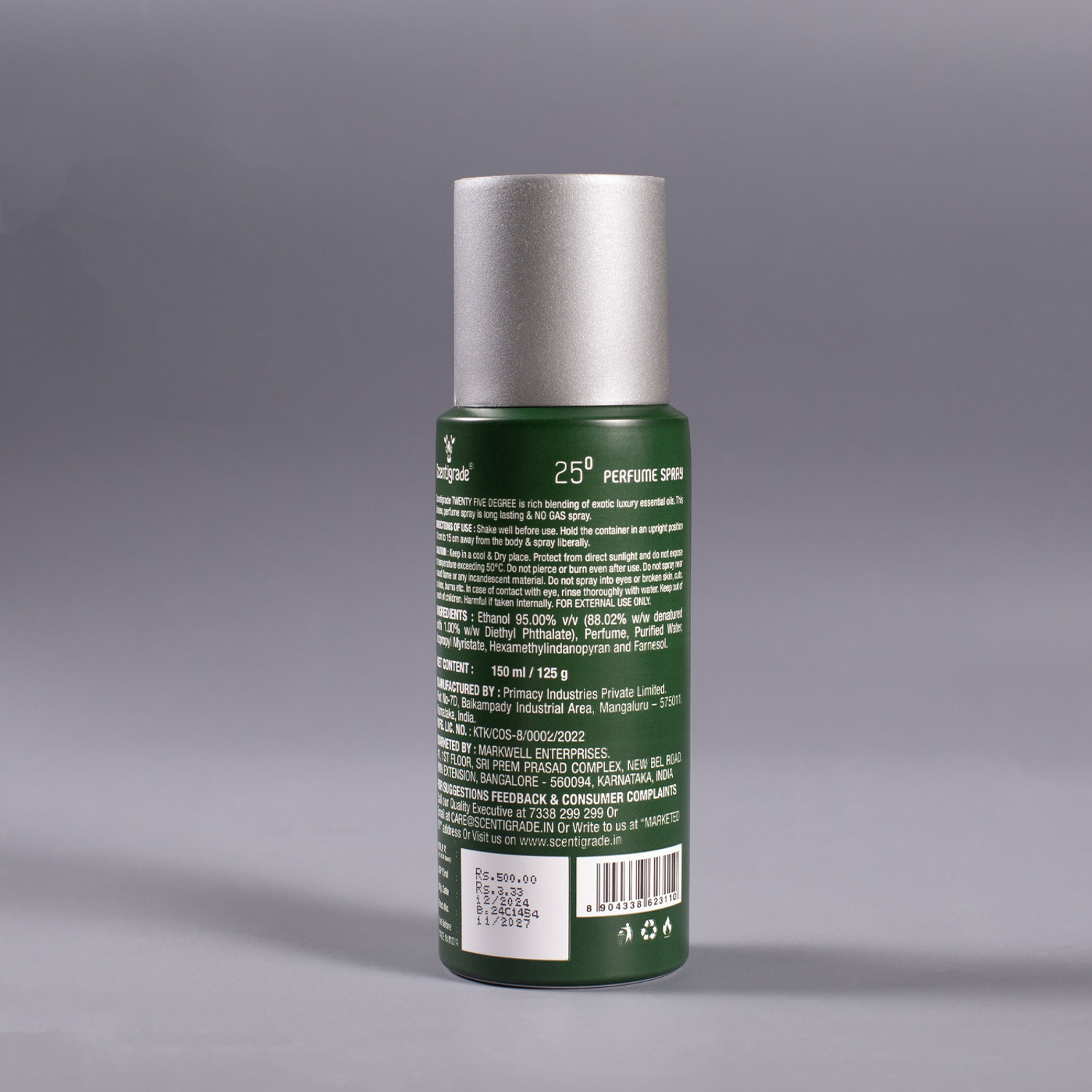Image of Scentigrade 25 Unisex Luxury Perfume Body Spray| Long Lasting Scent |No Gas Deodrant Perfume Body Spray - For Men & Women