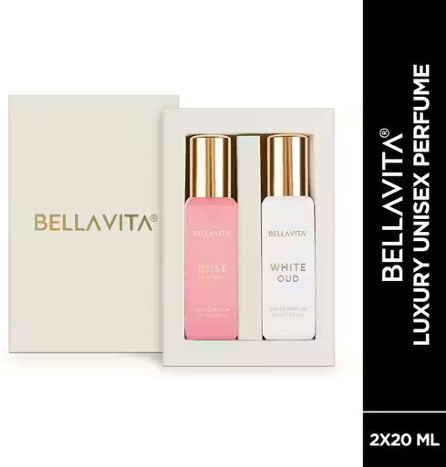 Bellavita Luxury ROSE + WHITE OUD Perfume 40 ml - Image 1