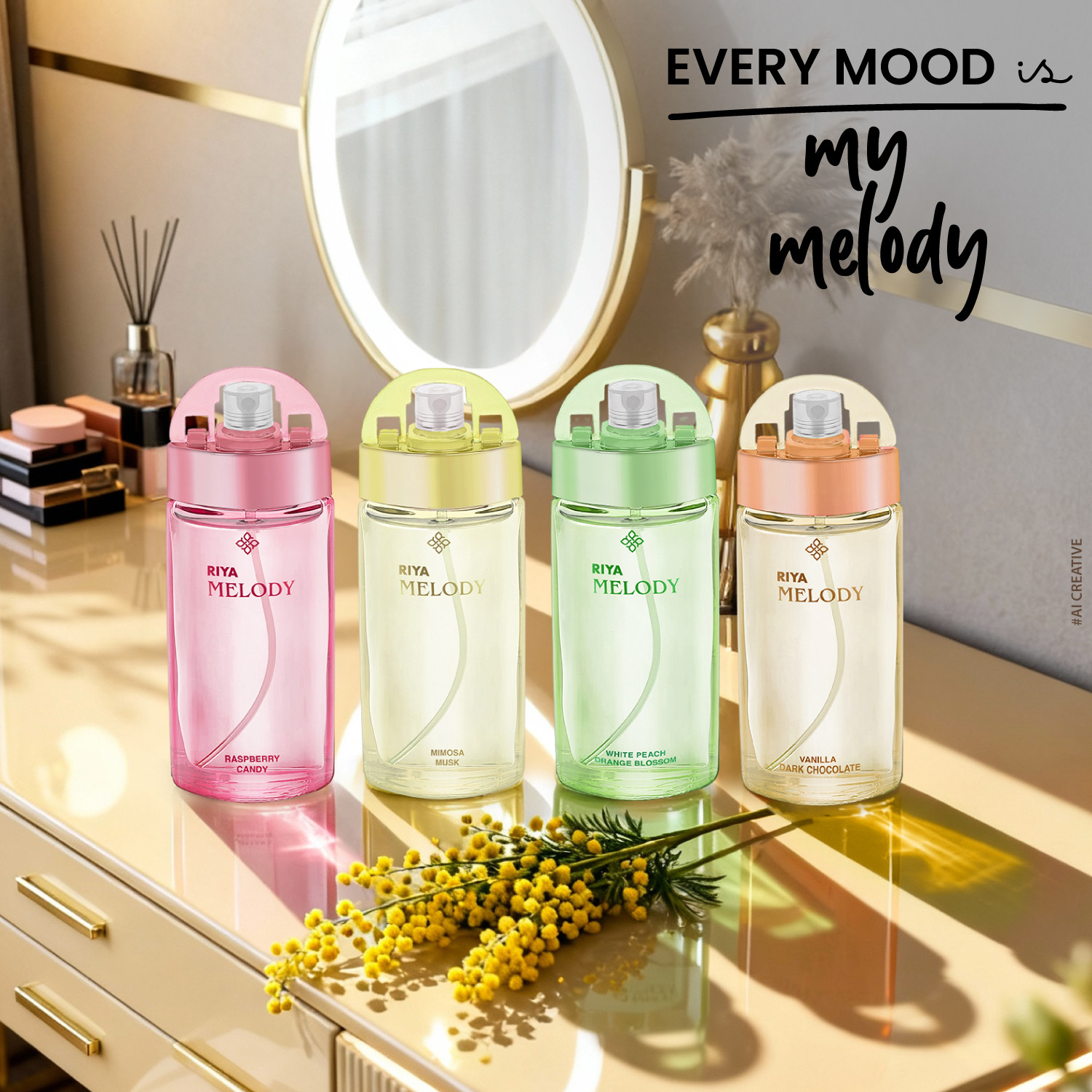 Image of RIYA Melody Raspberry Candy Trending New Luxury Perfume |Long Lasting, Jasmine, Amber Eau de Parfum - 100 ml