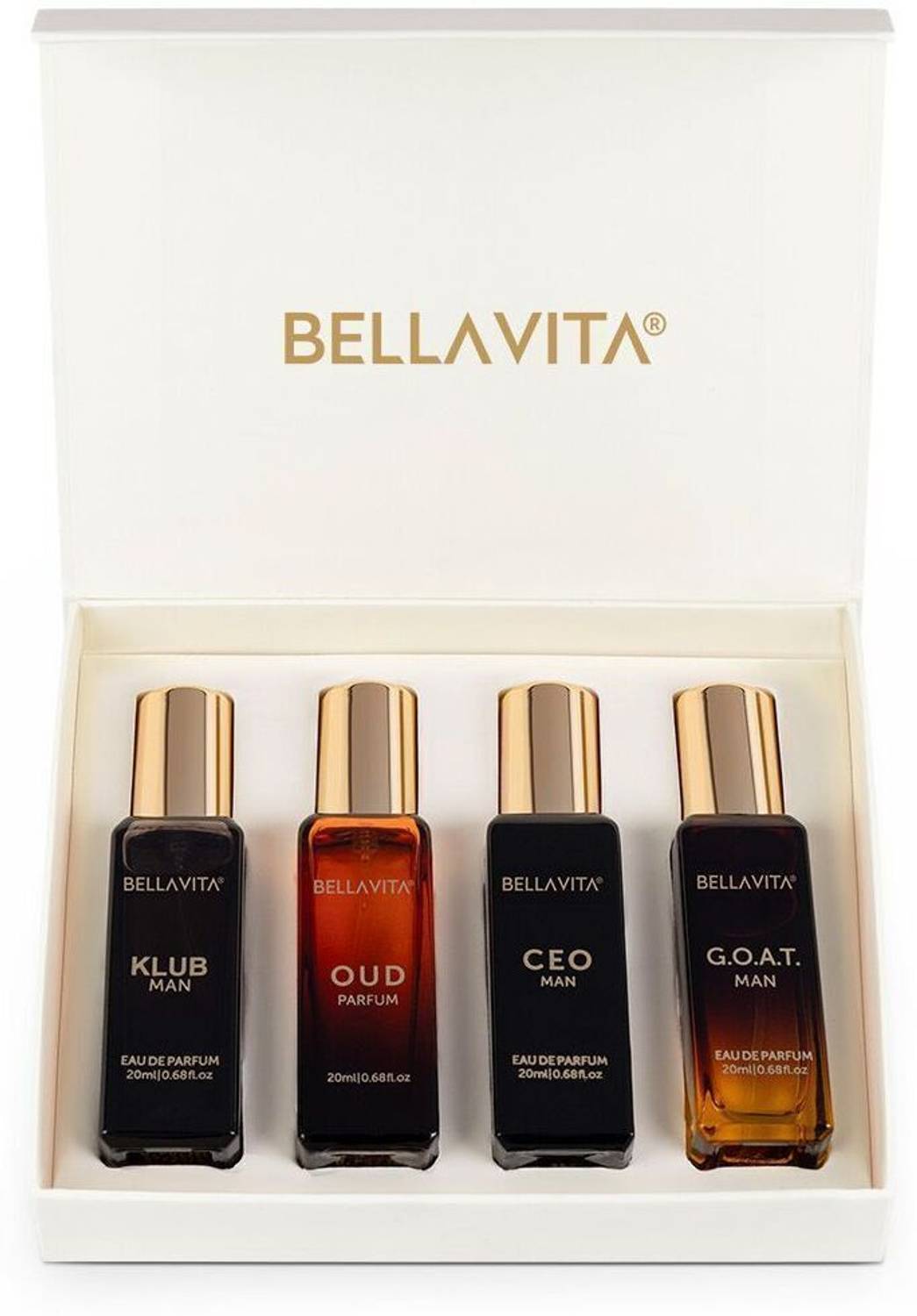 BELLAVITA Gift Set 4x20 ml Luxury Pack of 4 · 20 ml (80 ml total)