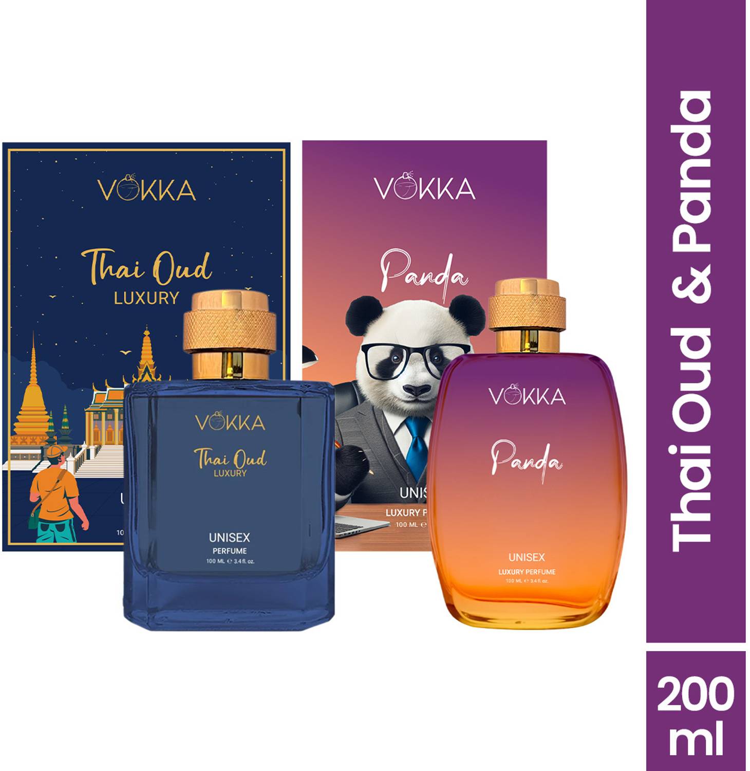 VOKKA Thai Oud & Panda 200 ml Pack of 2 · 100 ml (200 ml total) - Image 2