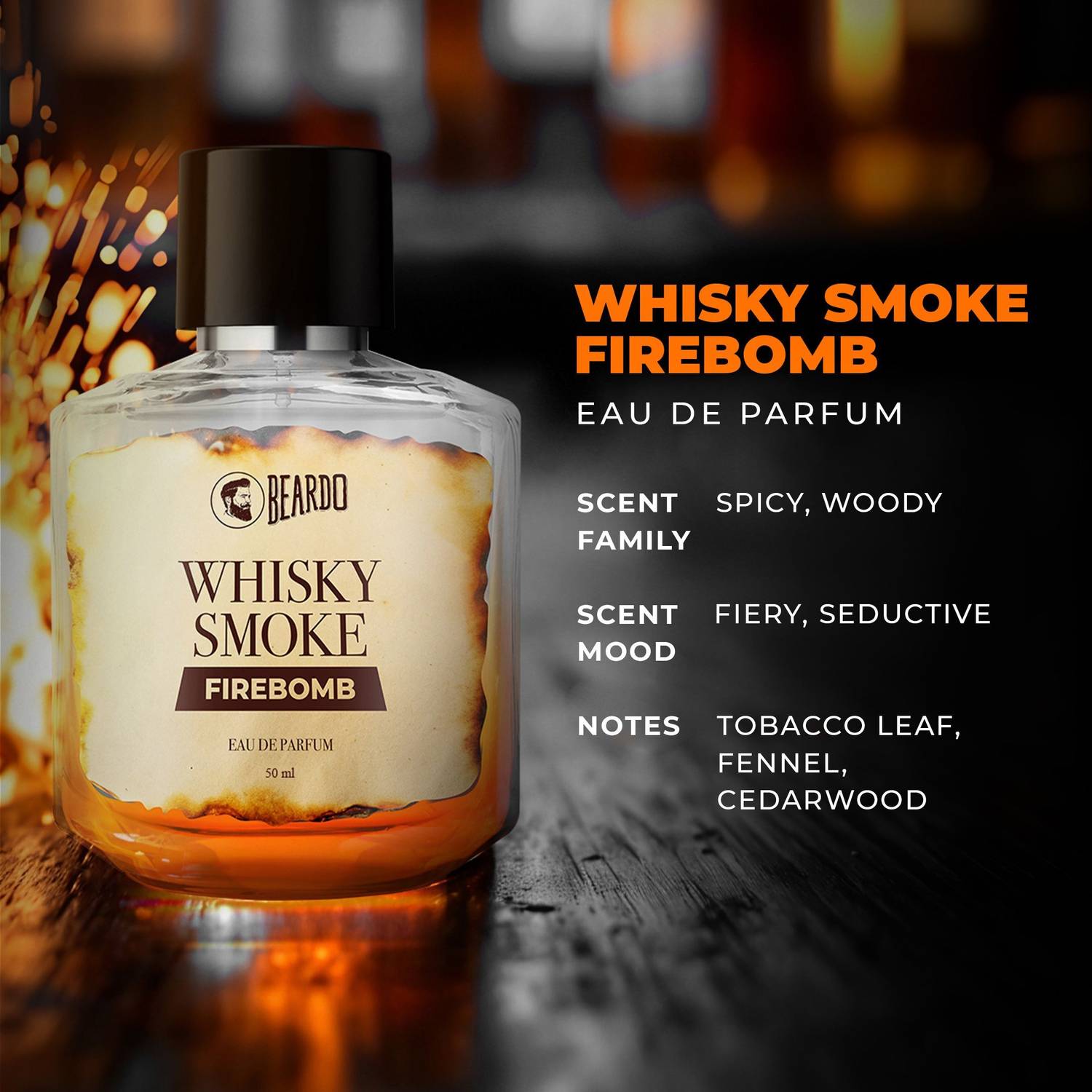 BEARDO Whisky Smoke Firebomb EDP 50 ml - Image 3