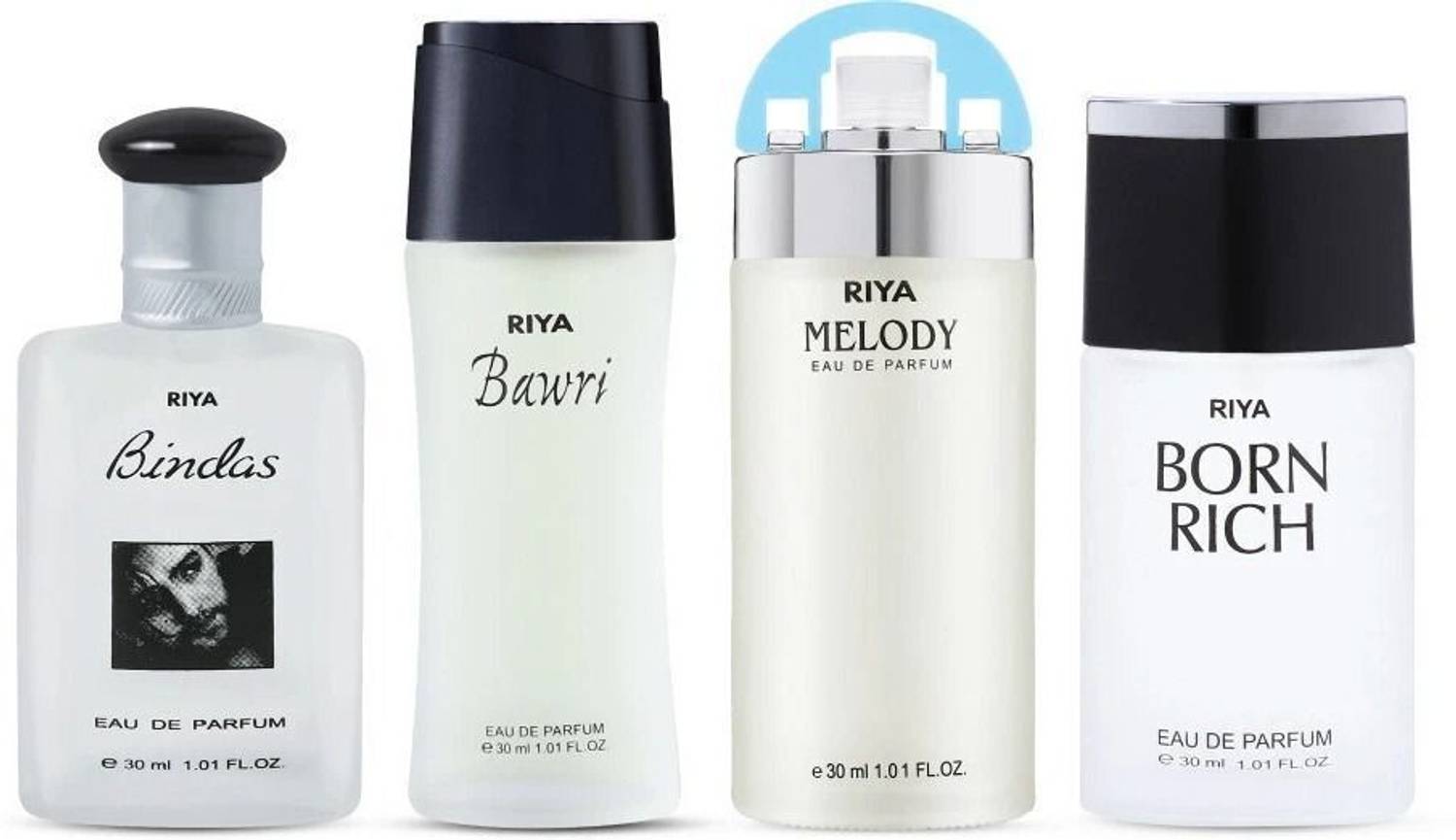 RIYA Bindas, Bawri, Melody Sea Green Pack of 4 · 30 ml (120 ml total) - Image 1