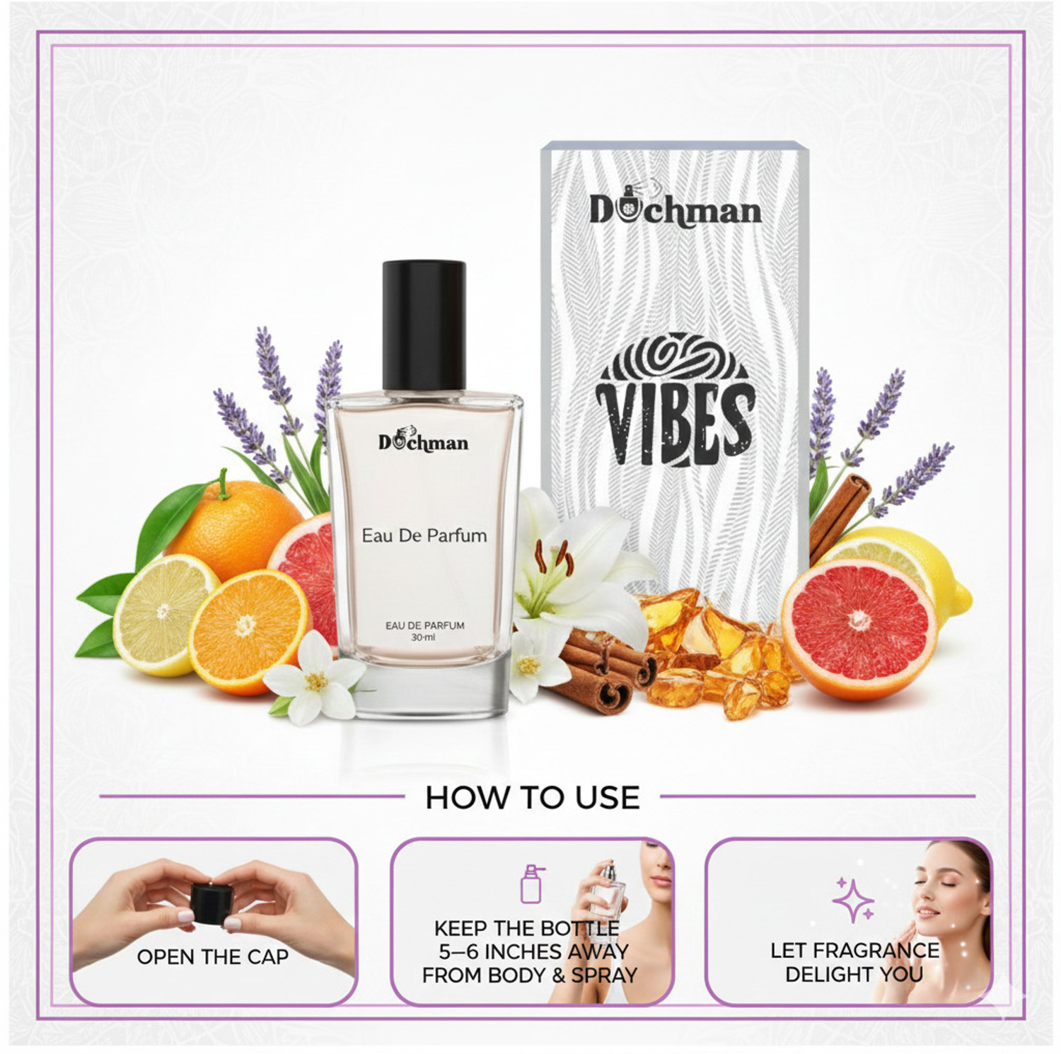 Image of DUCHMAN Long Lasting Fragrance ! Breezy Daily Scent ! Eau de Parfum - 30 ml