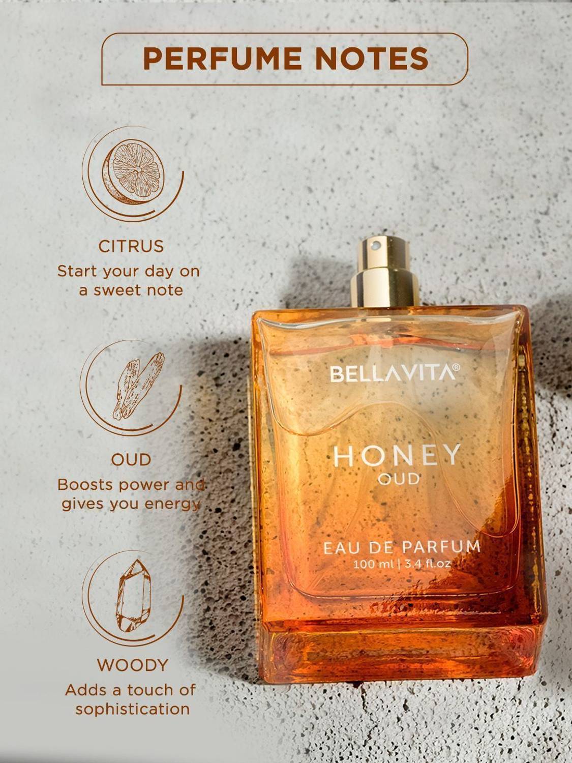 BELLAVITA Honey OUD EDP 100 ml - Image 4