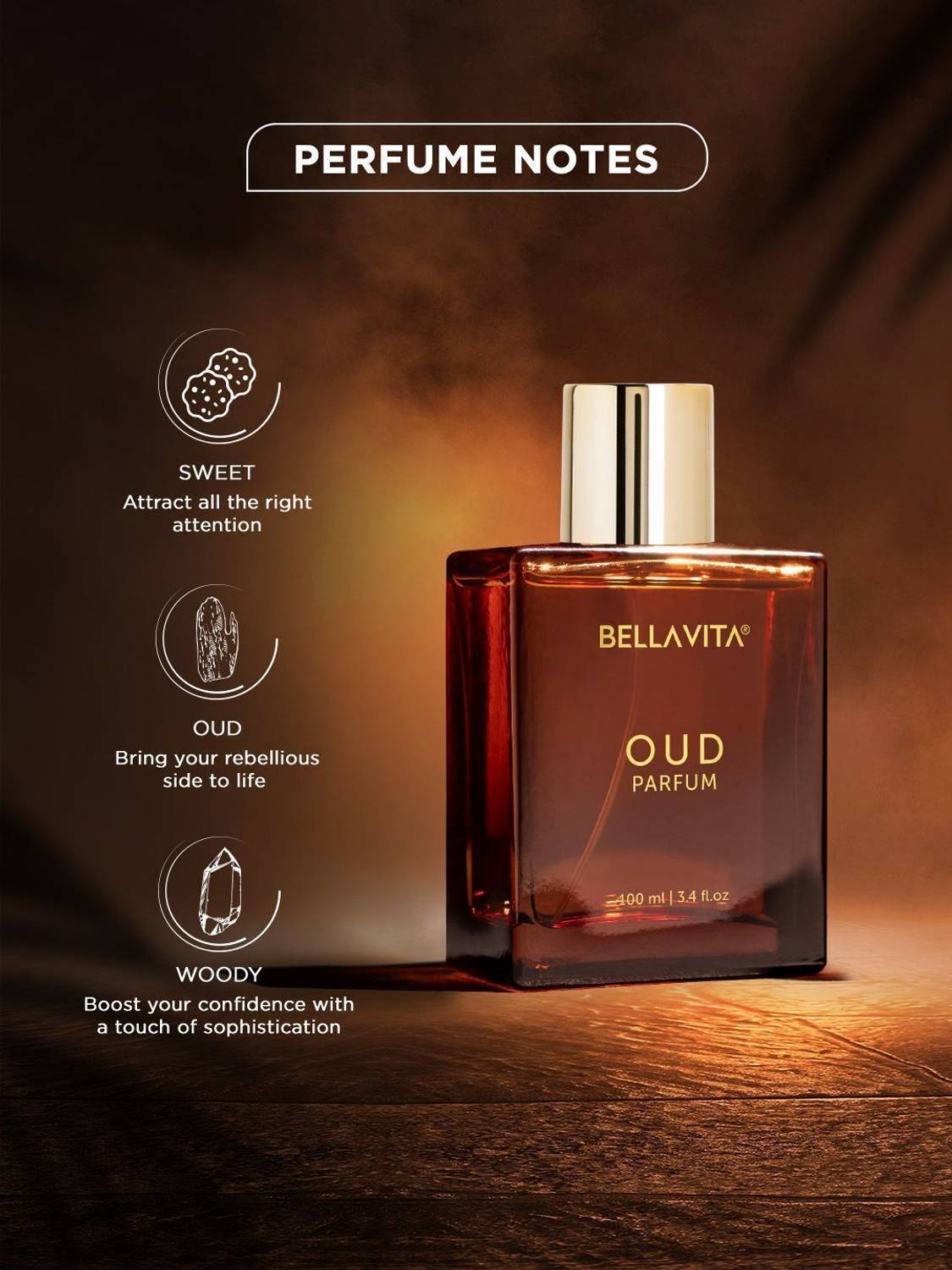 BELLAVITA OUD PARFUM Intense Perfume 100 ml - Image 4