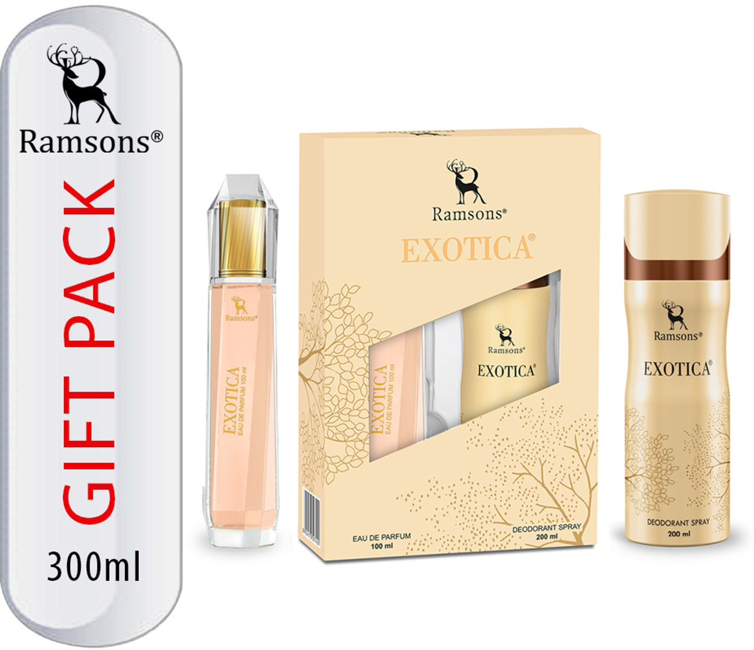 Image of RAMSONS Exotica Gift Pack Eau de Parfum - 300 ml