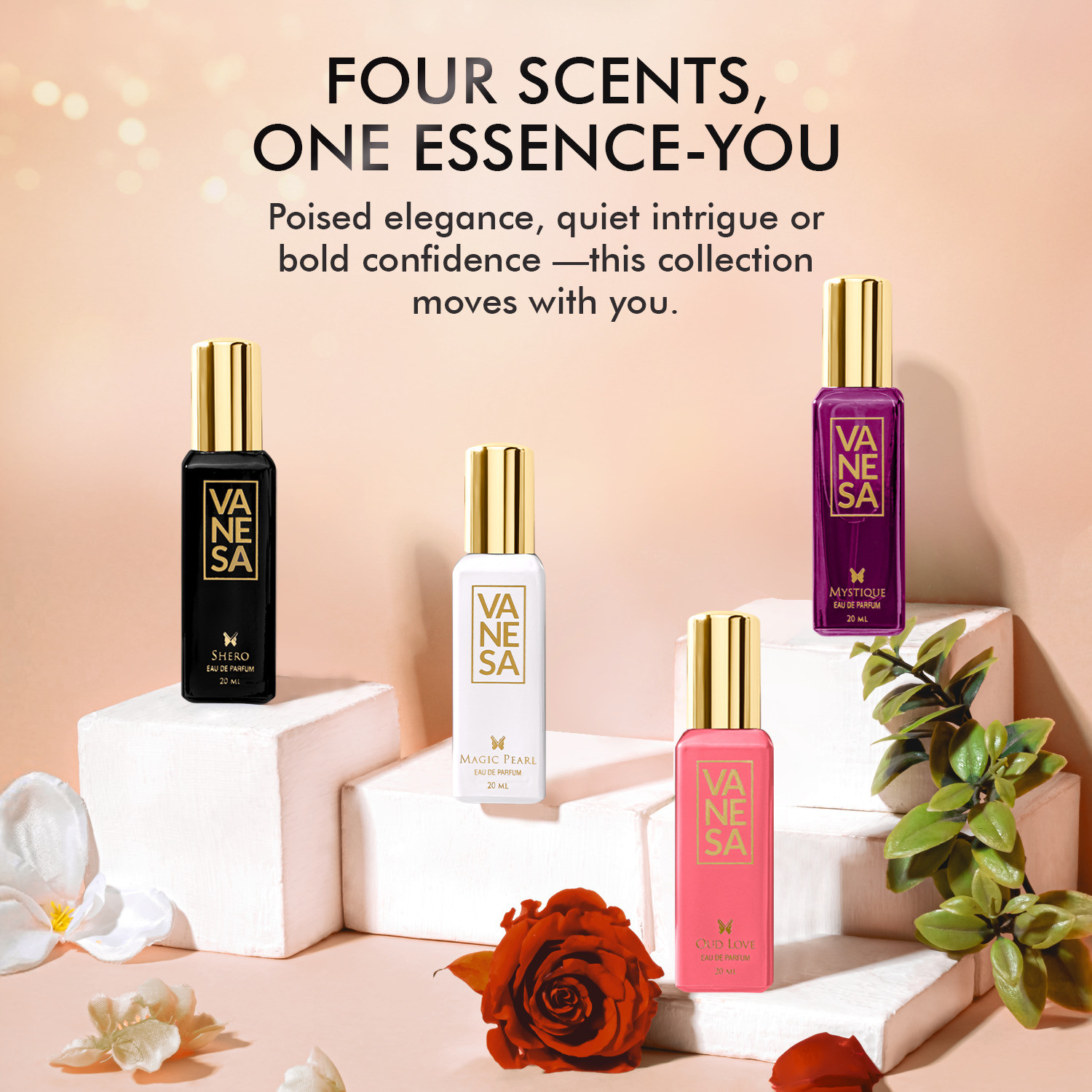 Image of VANESA Intense Perfume Gift Set (20ml x 4) Eau de Parfum - 80 ml