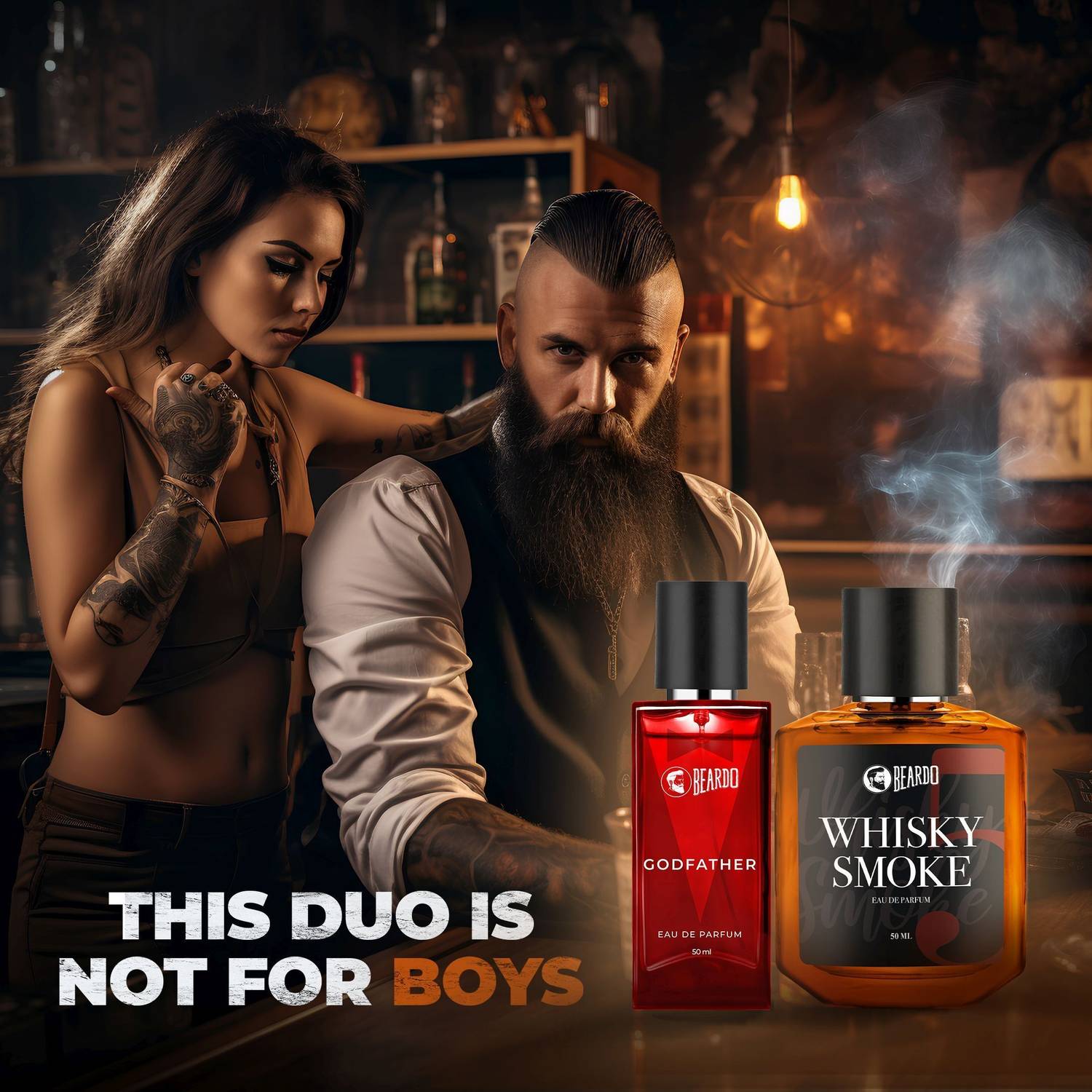 BEARDO Godfather & Whisky Smoke EDP Perfume Combo 100 ml - Image 2
