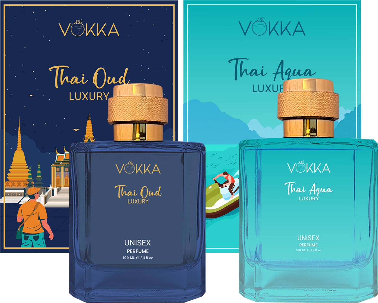 VOKKA Thai Oud & Thai Aqua 100 ml EDP - Image 1
