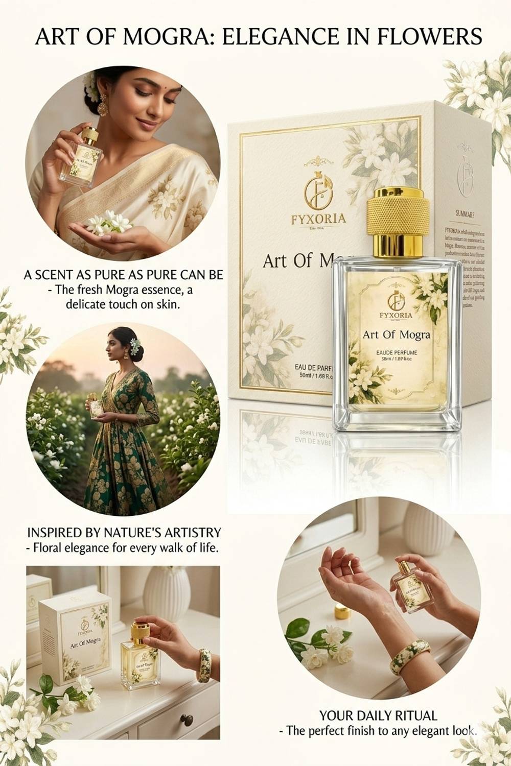 FYXORIA Mogra Moon Jasmine Perfume 50ml - Image 3