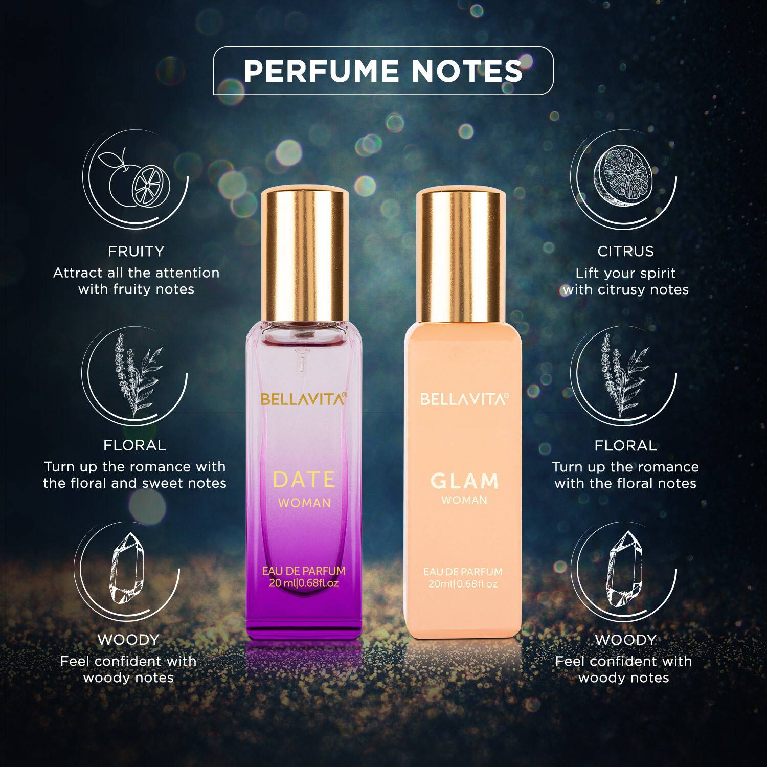 BELLAVITA Date Woman & Glam Woman Pack of 2 · 20 ml (40 ml total) - Image 2