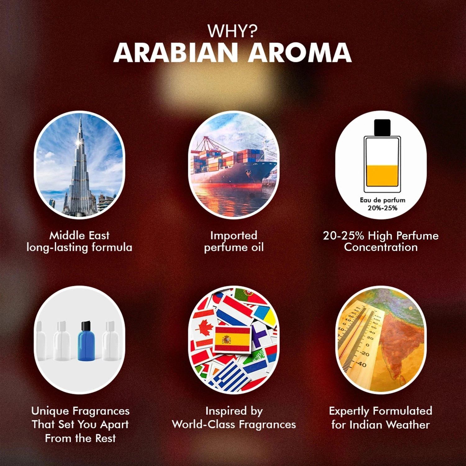 Image of Arabian Aroma Seduction Perfume for Men, Unique, Best, Seductive Fragrance For Him Eau de Parfum - 100 ml