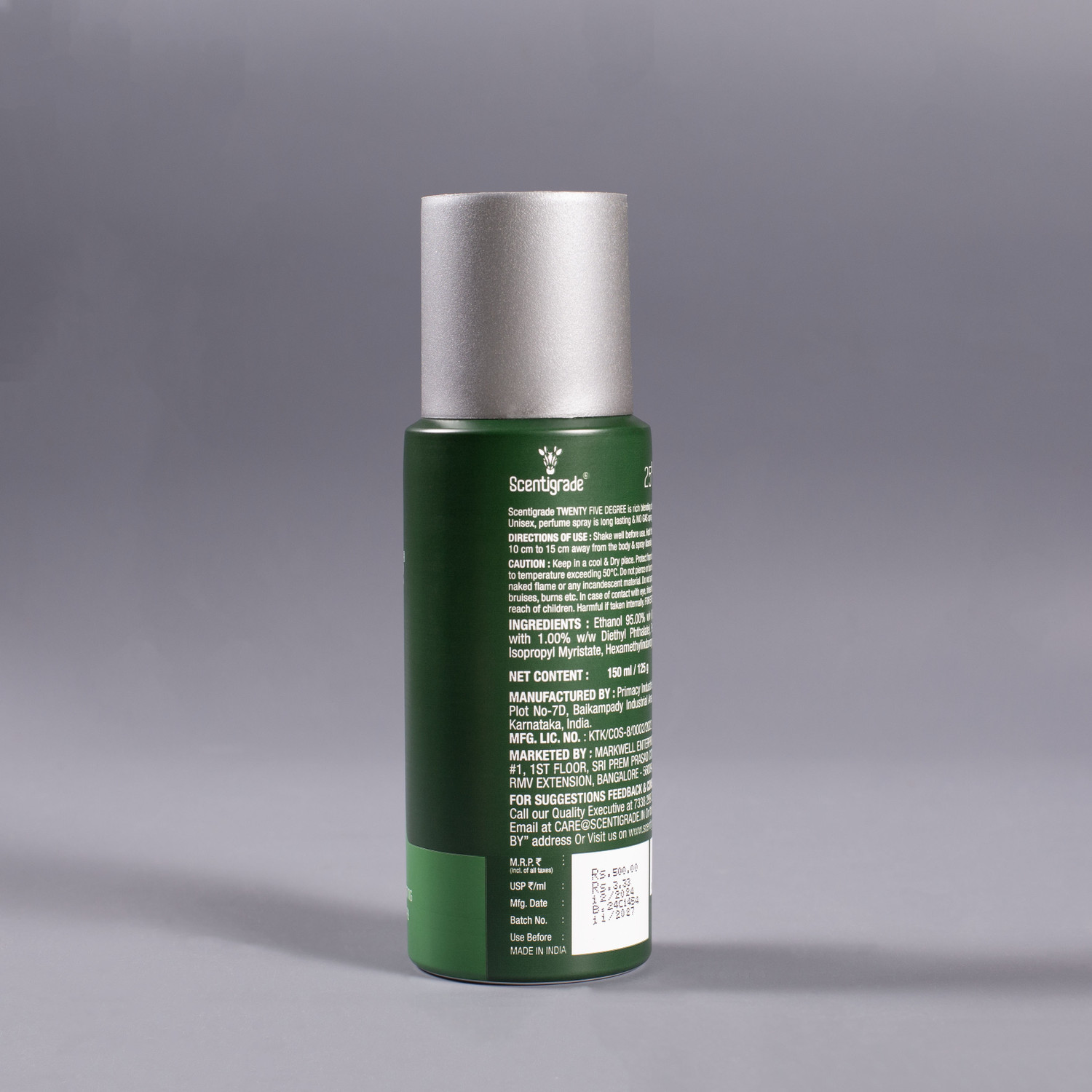 Image of Scentigrade 25 Unisex Luxury Perfume Body Spray| Long Lasting Scent |No Gas Deodrant Perfume Body Spray - For Men & Women