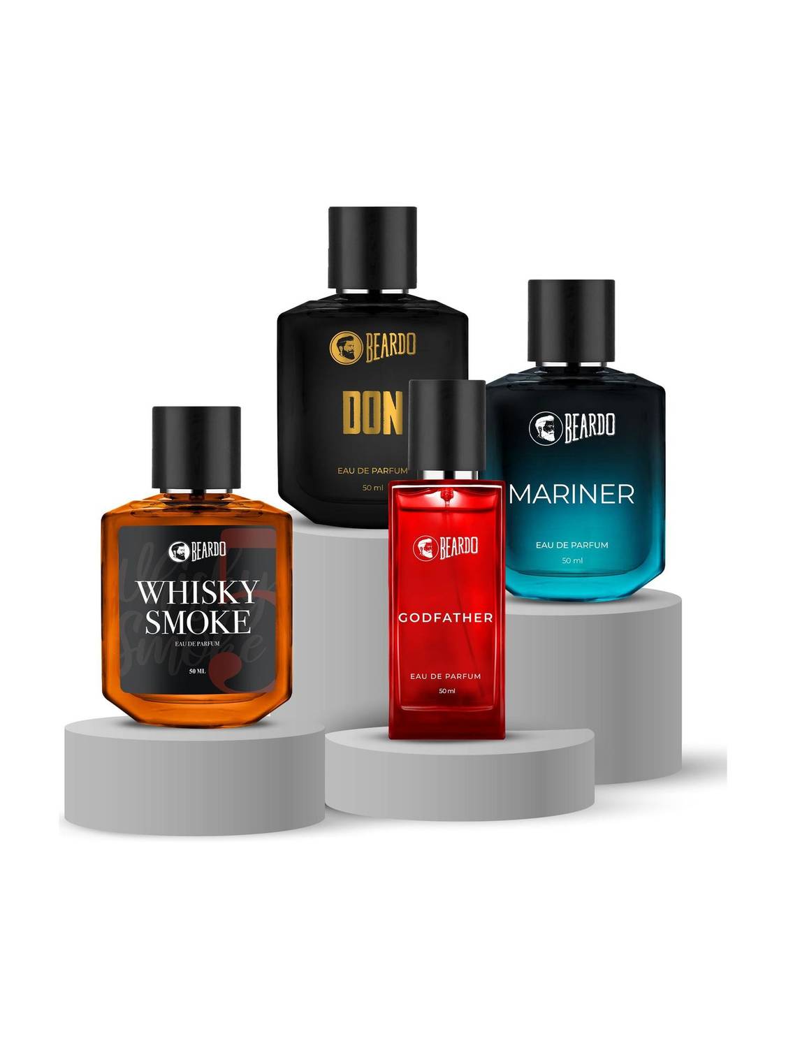 BEARDO Whiskey Smoke, Mariner, GodFather & Don Perfume 200 ml - Image 1