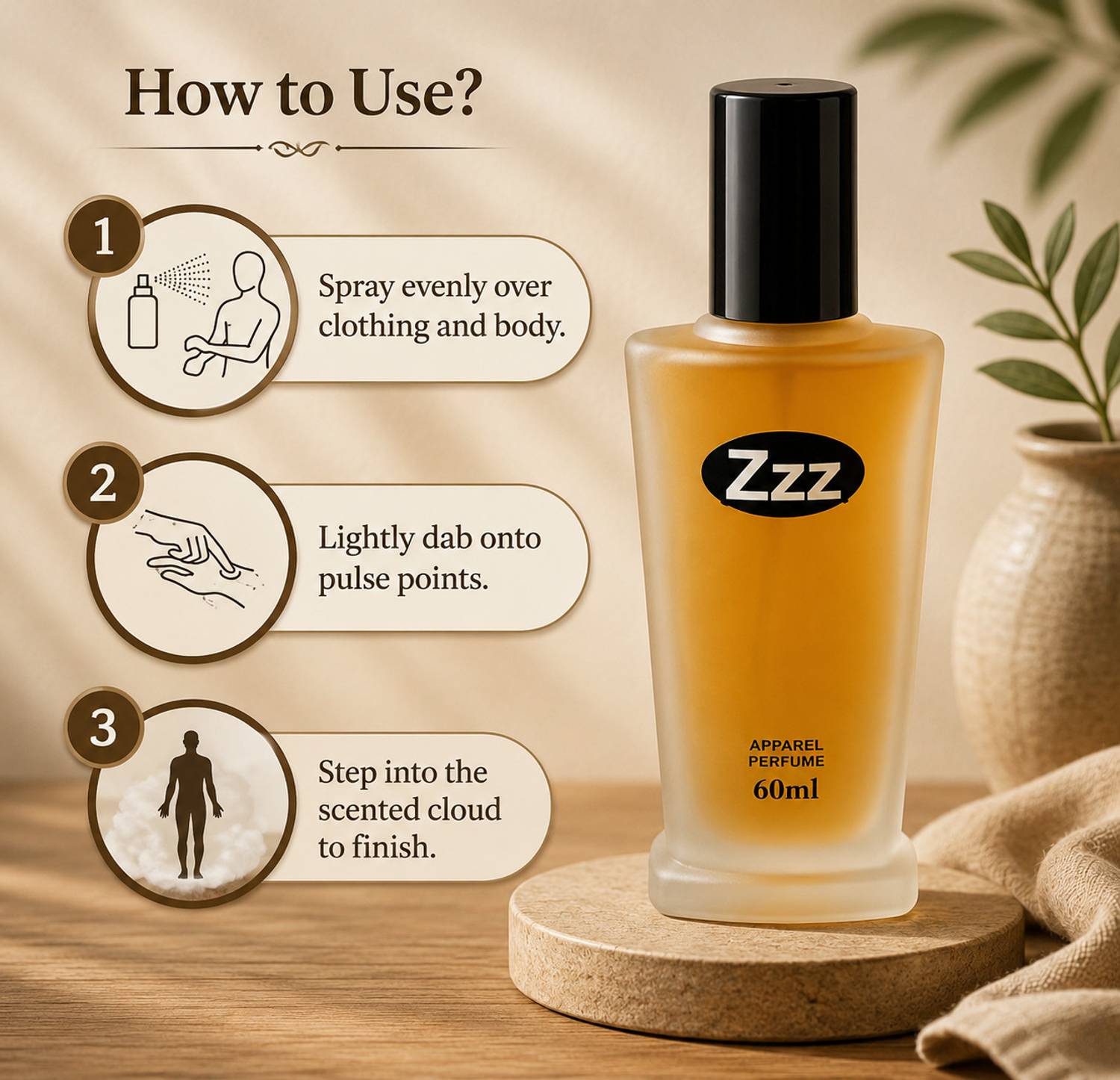 ZELQARO ZX3 Classic Perfume 60ml - Image 4