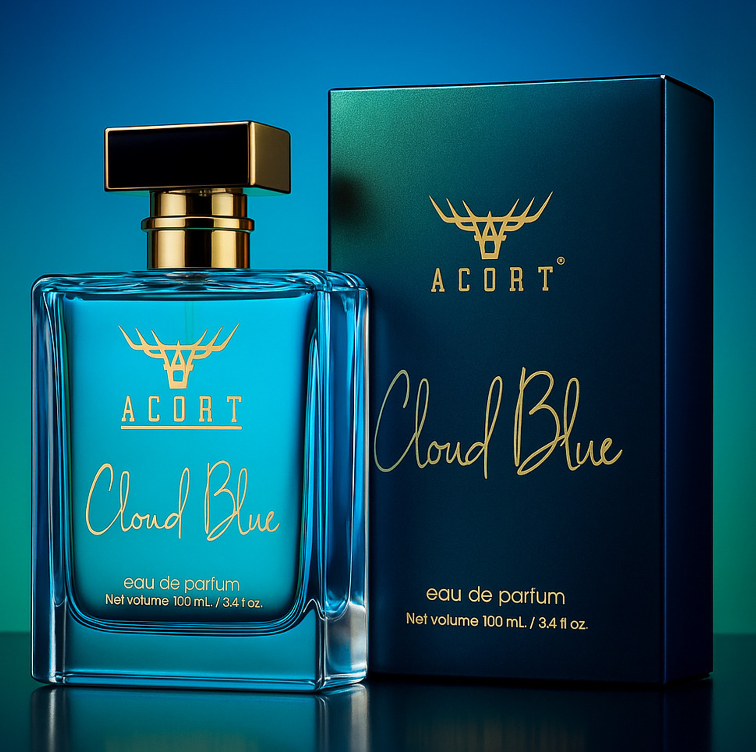 Image of Acort Fresh - Long Lasting Cloud Blue Eau de Parfum - 100 ml