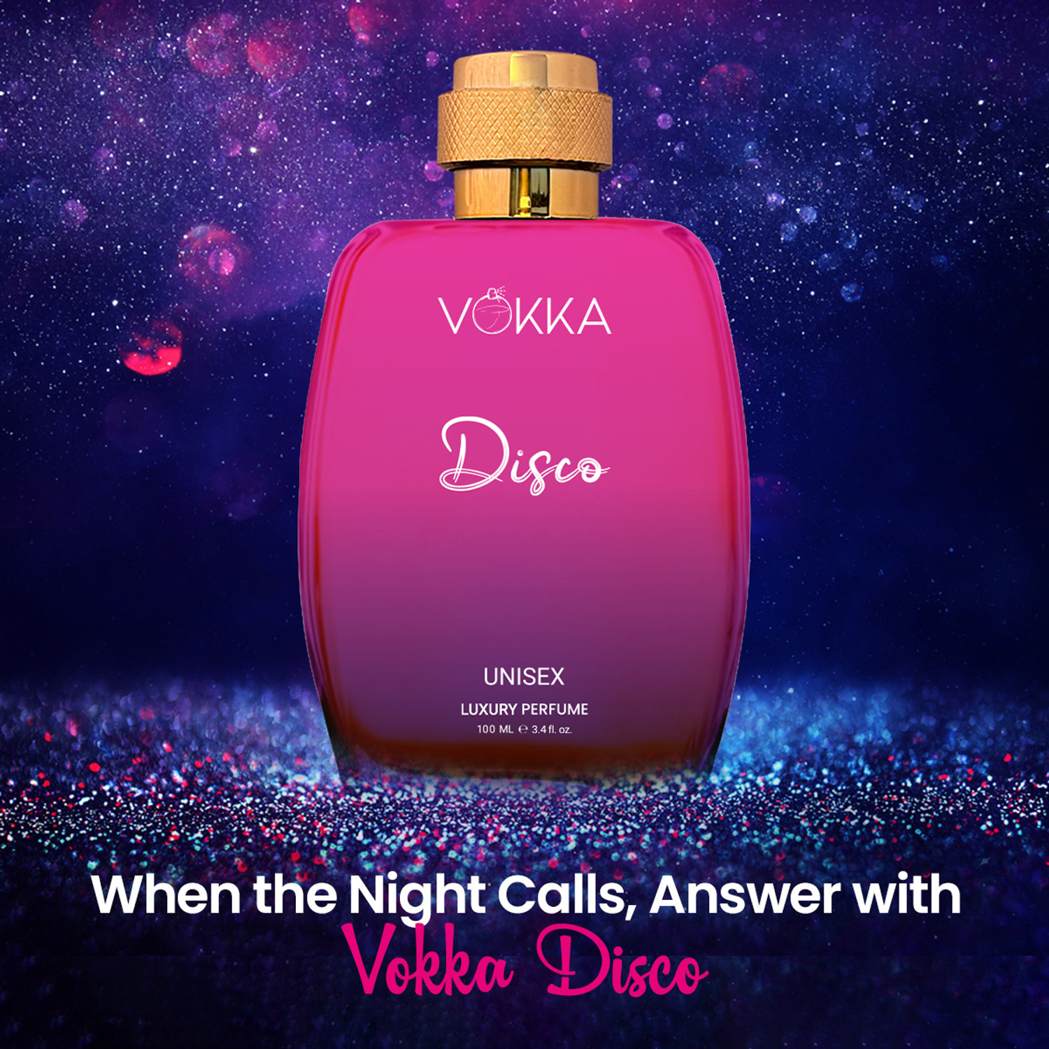 Image of VOKKA Disco 100ml Perfume | Unisex Luxury Long Lasting Leather Perfume Eau de Parfum - 100 ml