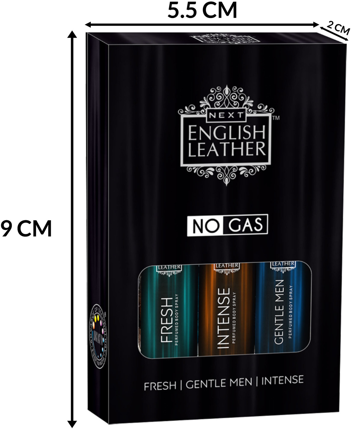 Image of Next Care English Leather Gentlemen Fresh Intense (Pack of 3 X10ml) Long Lasting Perfume - 30 ml