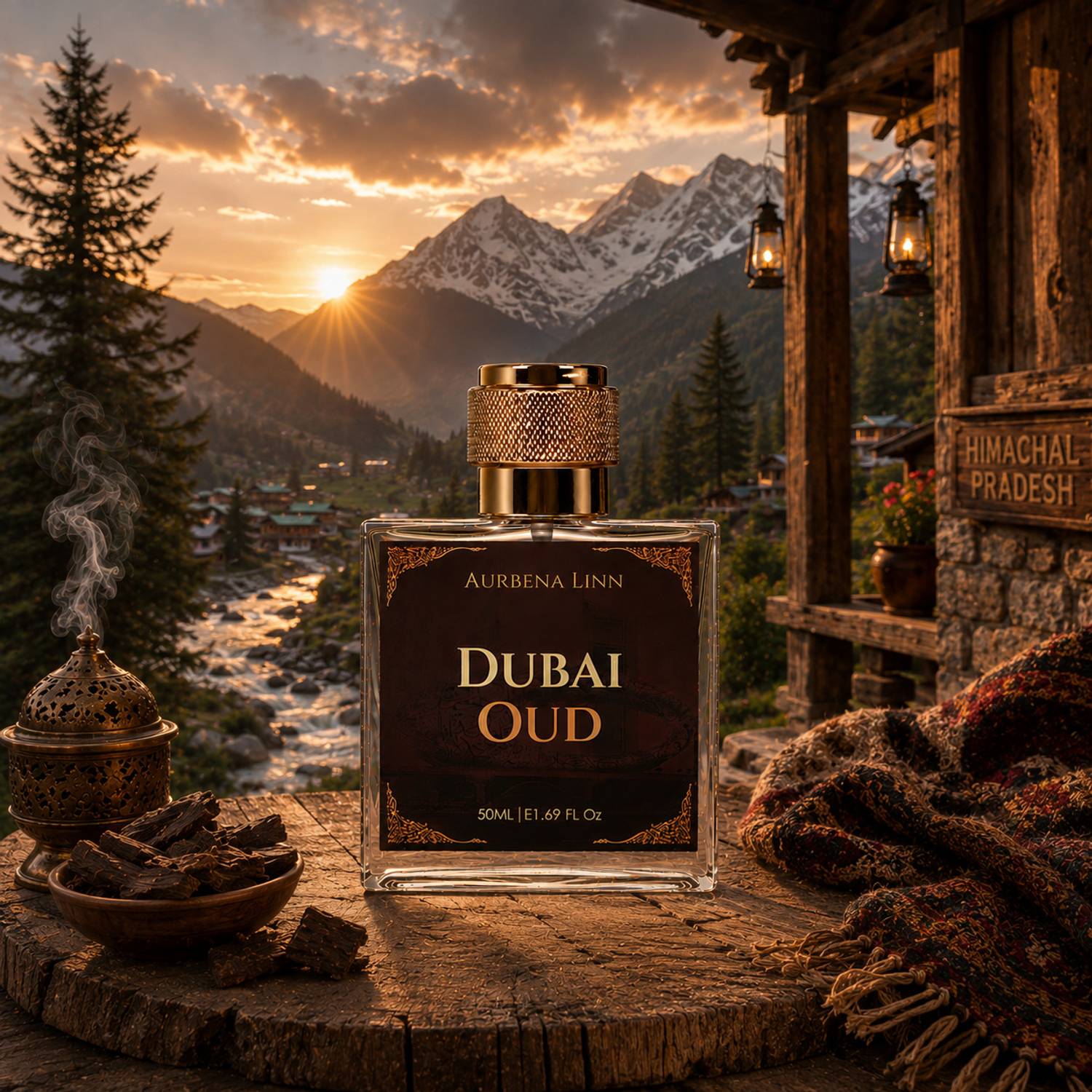 Aurbena Linn Dubai Oud Eau de Parfum Long Lasting Parfum0.4 Eau de Parfum - 50 ml
