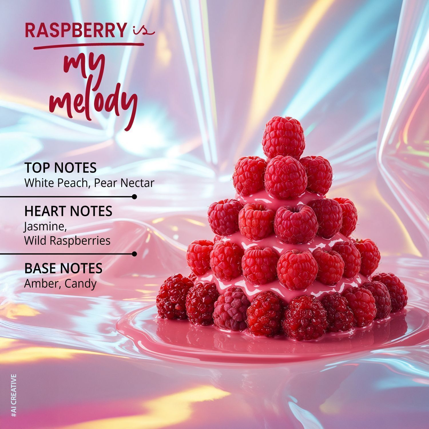 Image of RIYA Melody Raspberry Candy Trending New Luxury Perfume |Long Lasting, Jasmine, Amber Eau de Parfum - 30 ml