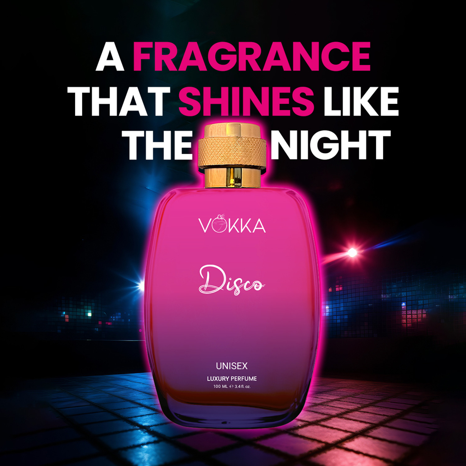 Image of VOKKA Disco & Arabian Stories 100ml Each Luxury Long Lasting EDP Fragrance For Gift Eau de Parfum - 200 ml