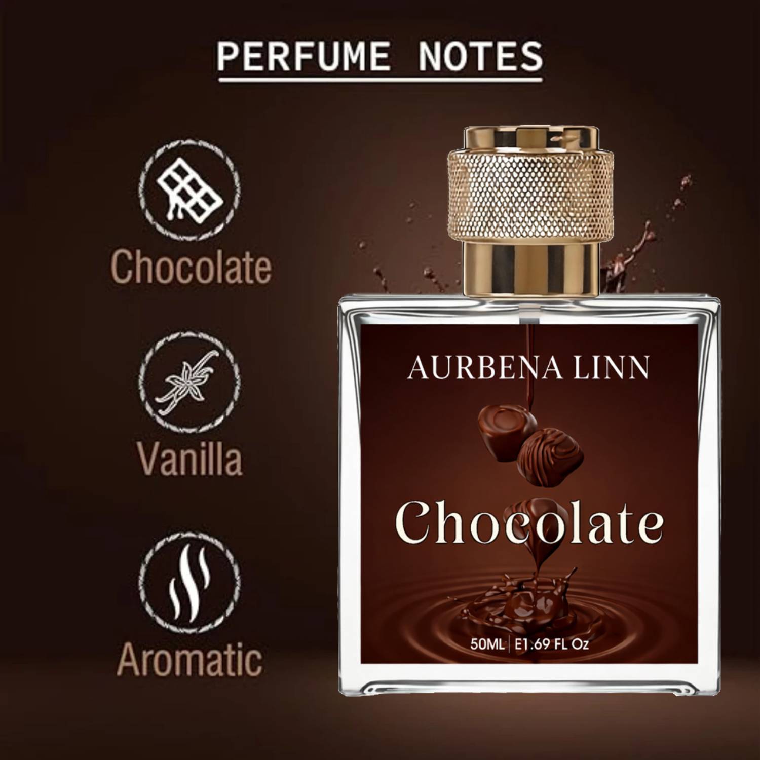 Aurbena Linn Chocolate Perfume 50 ml - Image 4
