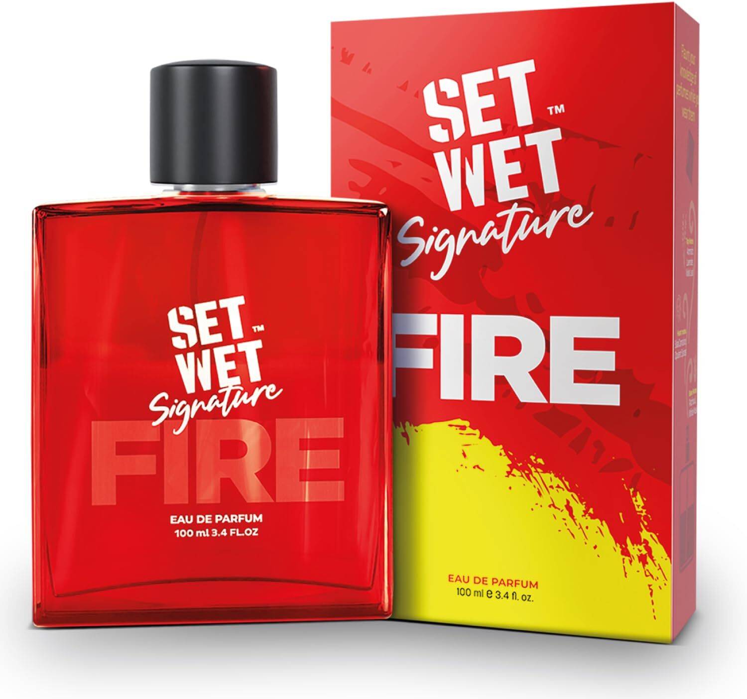SET WET Fire Perfume for Men, 100ml - Image 1