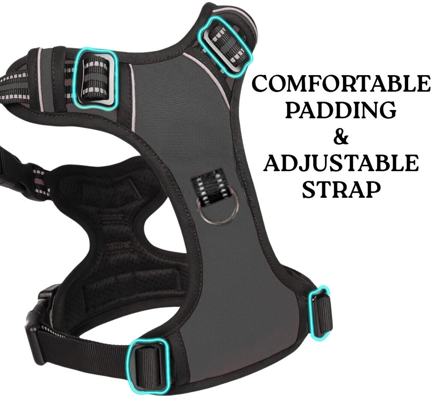 Image of Pawxie Dog Chest Belt Harness | Comfortable & Adjustable Size For 14-23 Kg Pet Dog Standard Harness