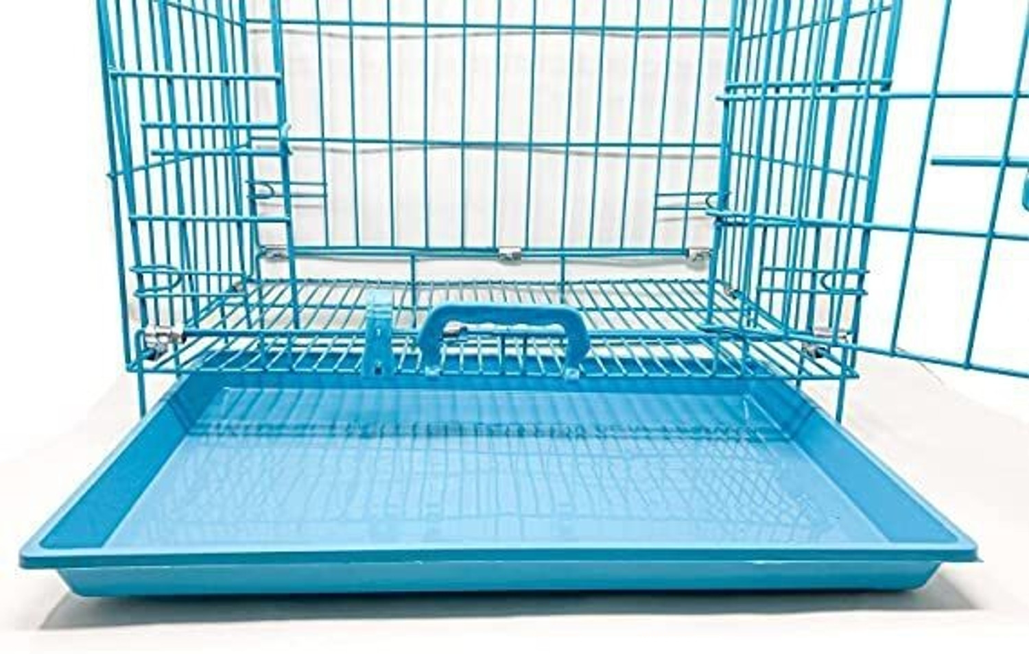 Image of chullbull pet products Single Door Powder Coated with Removable Tray for 1 to 3 Month Hard Crate Pet Crate