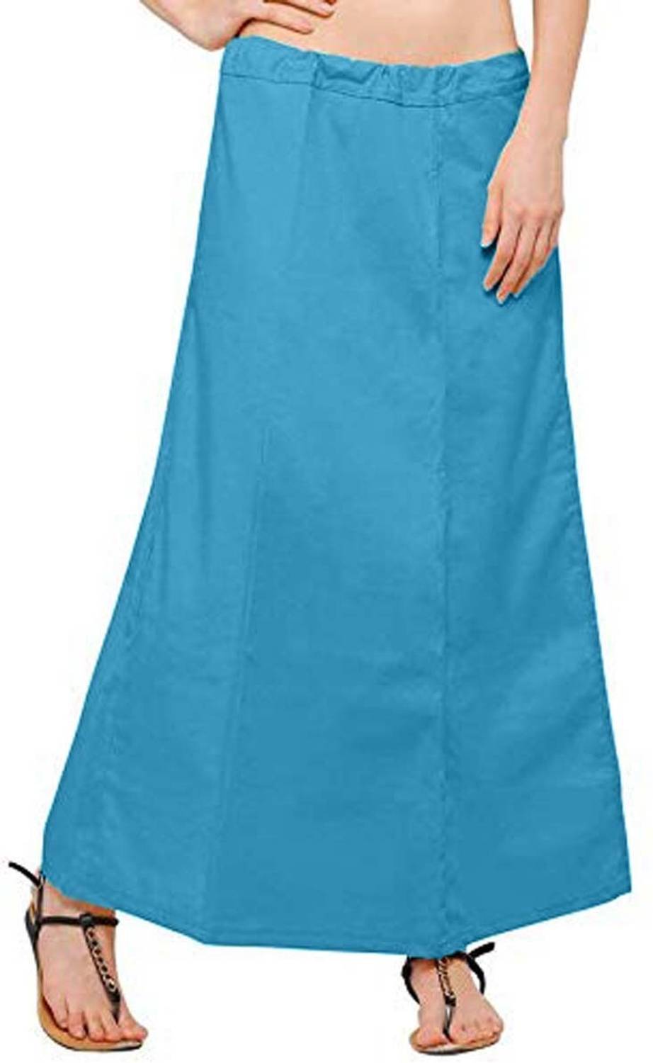 ABNF Cotton Petticoat Saree Bottom Wear Sky Blue For Woman Pure Cotton Petticoat