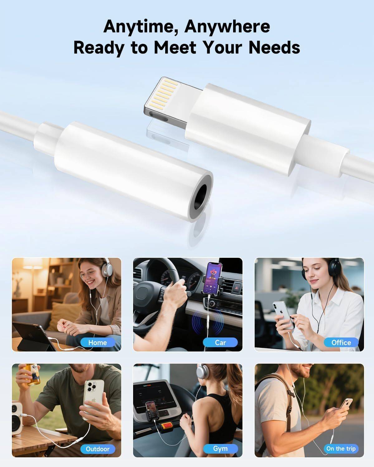 IMMUTABLE Multicolor Headphone Jack Adapter - Image 2