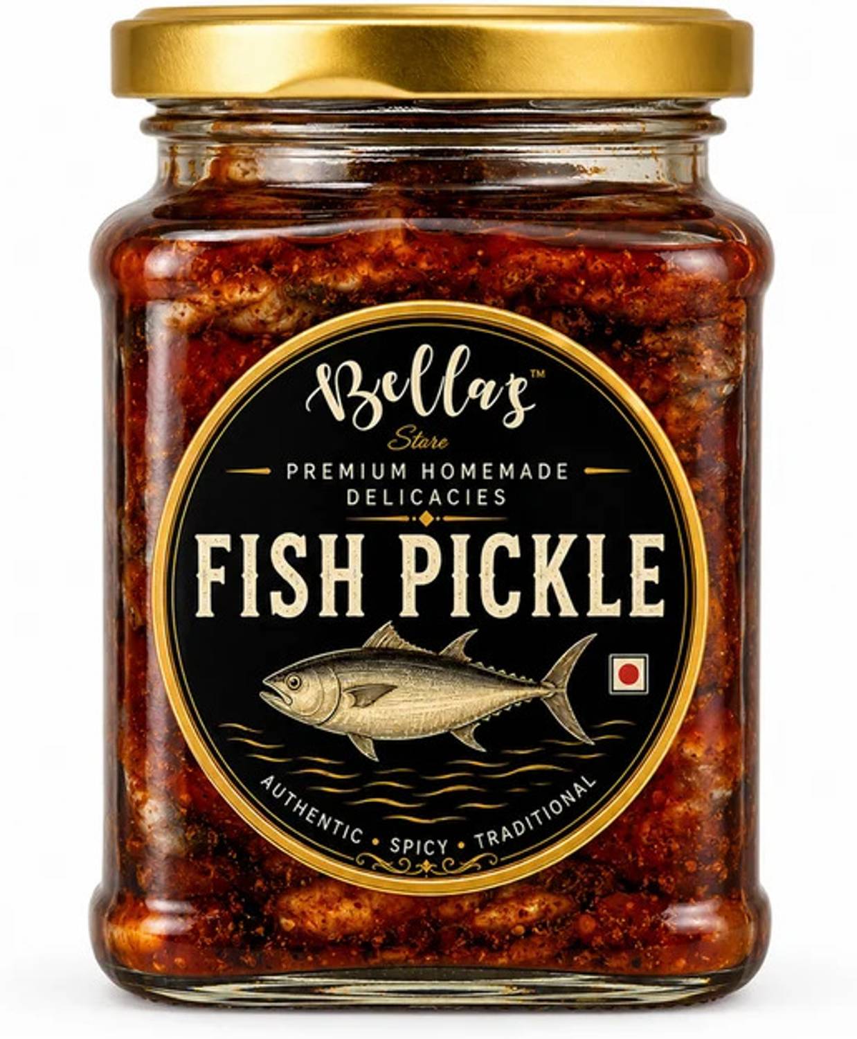 Bella's Store Homemade Fish Pickle Spicy & Tasty Non-Veg Pickle | Ready to Eat Fish Pickle