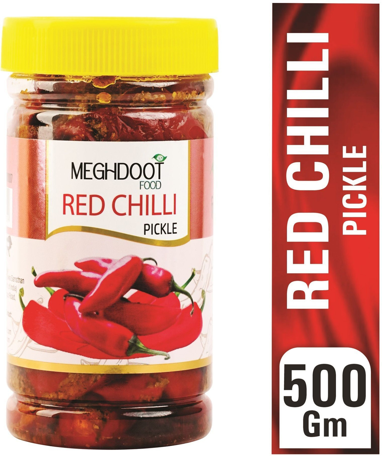 Image of MEGHDOOT Homemade Red Chilli Pickle - Spicy & Tangy Achar | Traditional Indian Pickle Red Chilli Pickle