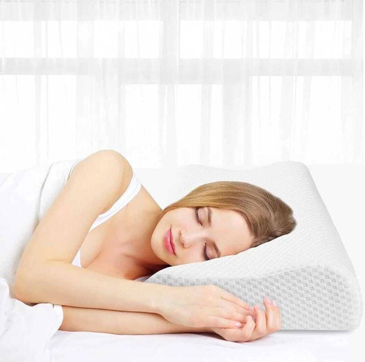 velvure Memory Foam Orthopaedic Pillow Pack of 1 - Image 5