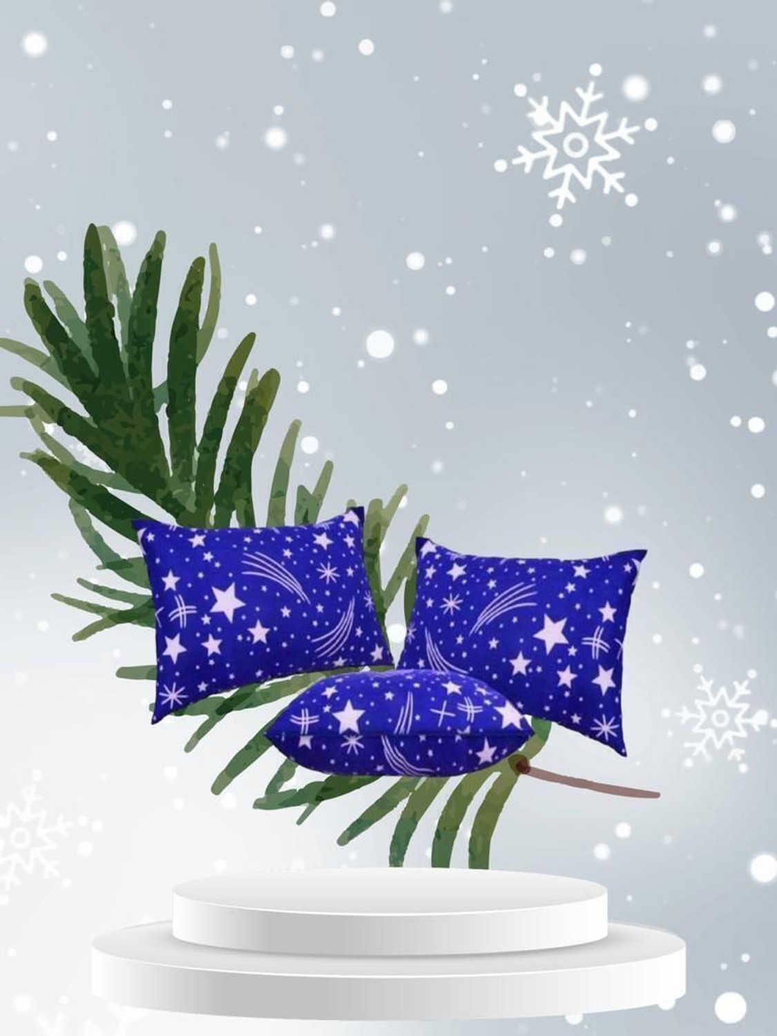 Image of STOMIA Sleeping Pillow Microfibre Solid Sleeping Pillow Pack of 4