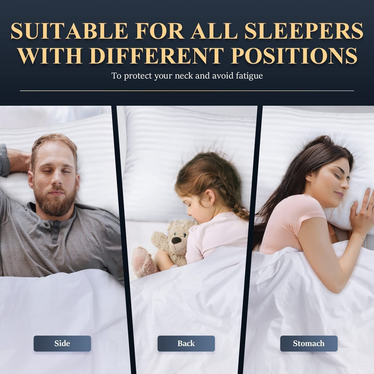 Image of Flipkart SmartBuy Microbeads Sleeping Pillow Pack of 2 Stripes