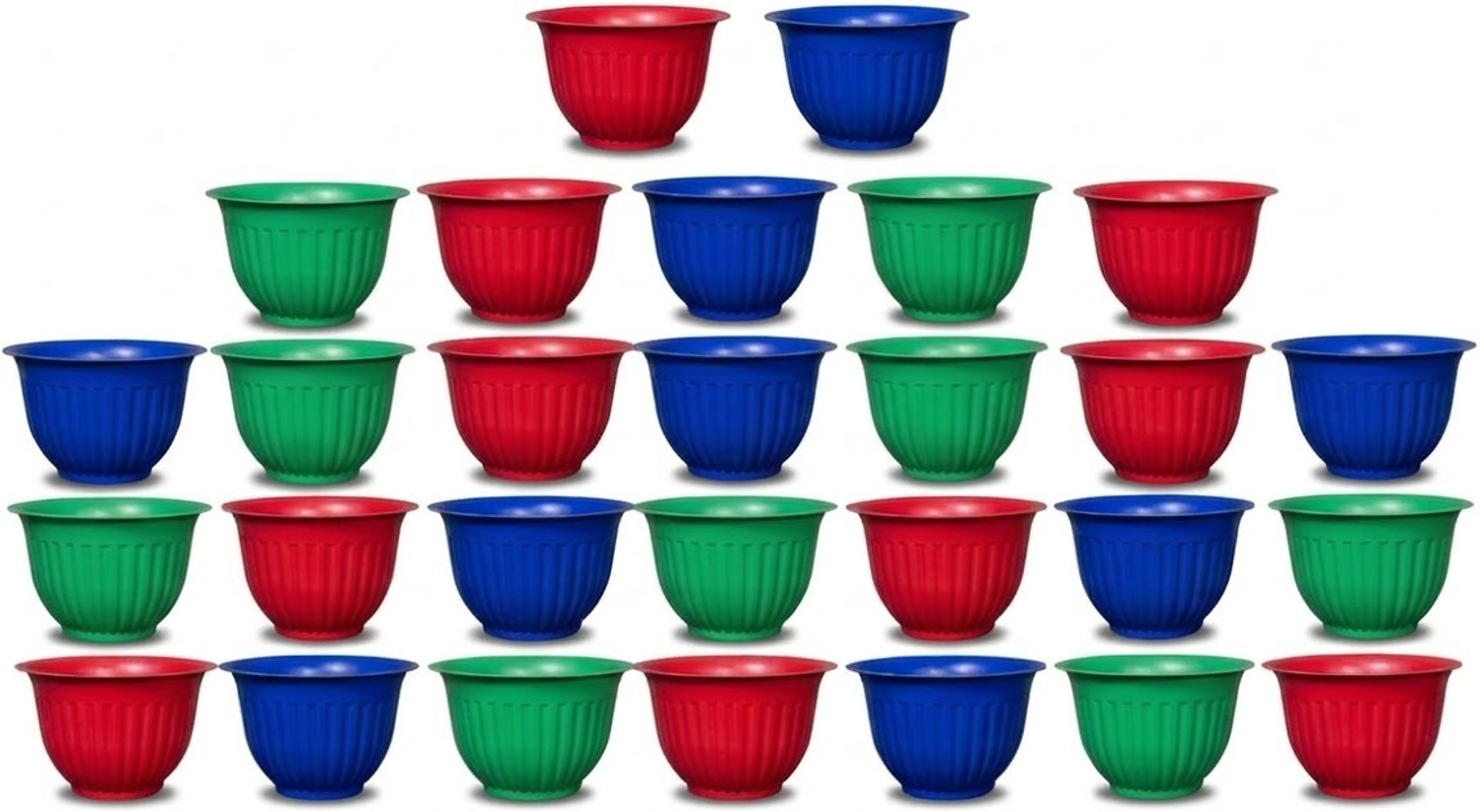 Image of Picvel Stylish Gardening Planter Indoor Outdoor Home Office Planter Flower Pots Plant Container Set